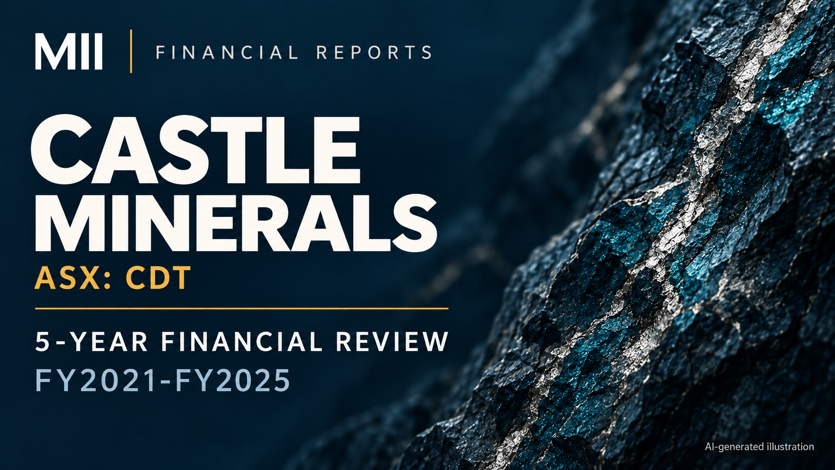 Castle Minerals Limited (ASX: CDT) financial review, FY2021-FY2025 — AI-generated illustration
