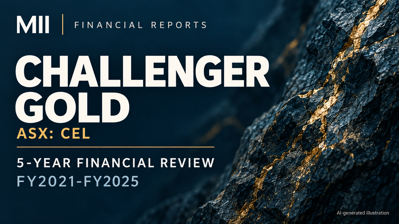 Challenger Gold Limited (ASX: CEL) financial review, FY2021-FY2025 — AI-generated illustration