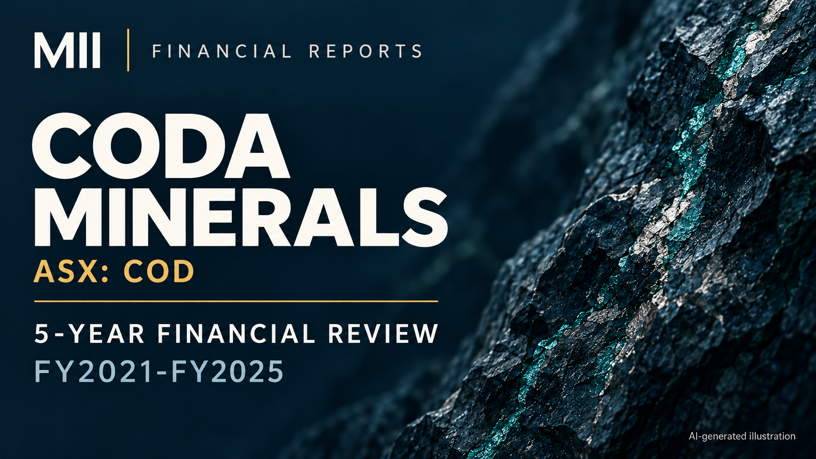 Coda Minerals Ltd (ASX: COD) financial review, FY2021-FY2025 — AI-generated illustration