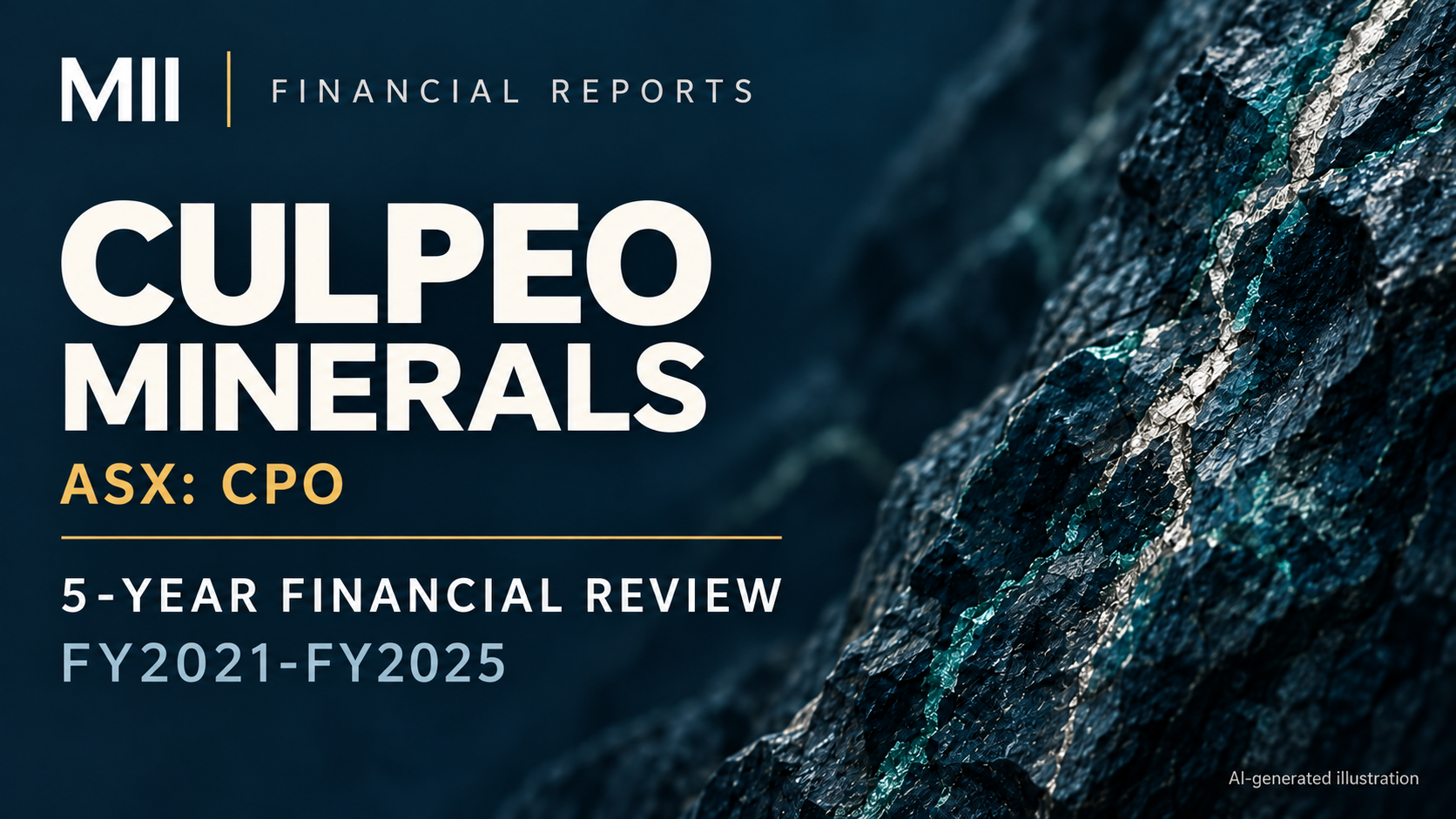 Culpeo Minerals Limited (ASX: CPO) financial review, FY2021-FY2025 — AI-generated illustration