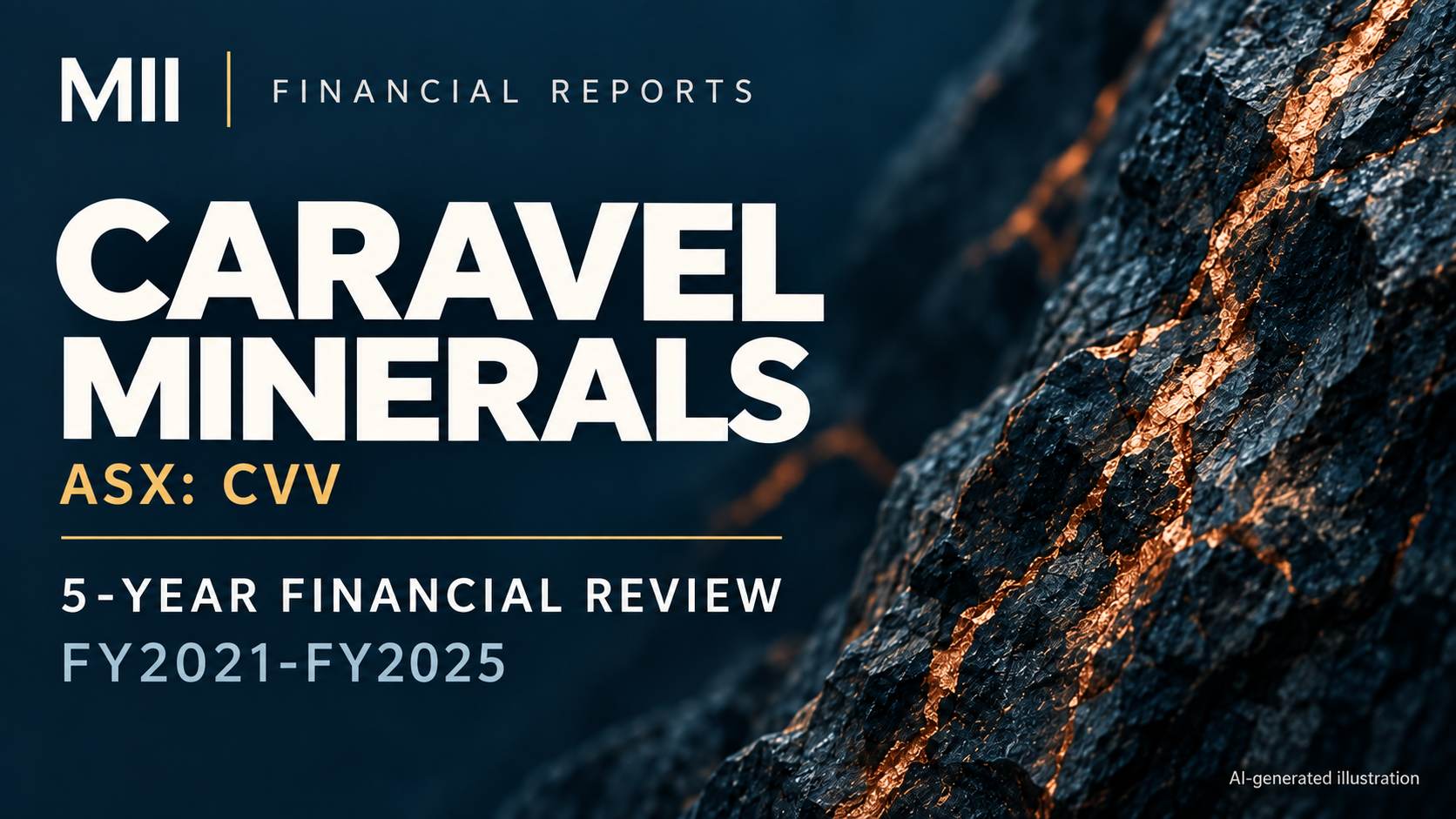 Caravel Minerals Limited (ASX: CVV) financial review, FY2021-FY2025 — AI-generated illustration