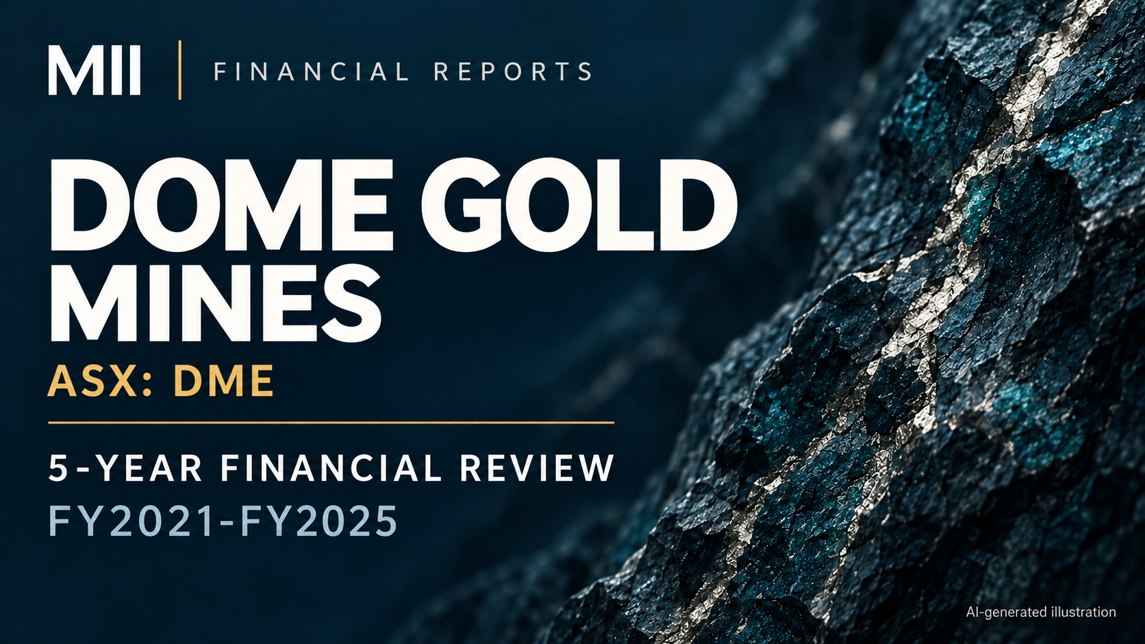 Dome Gold Mines Limited (ASX: DME) financial review, FY2021-FY2025 — AI-generated illustration