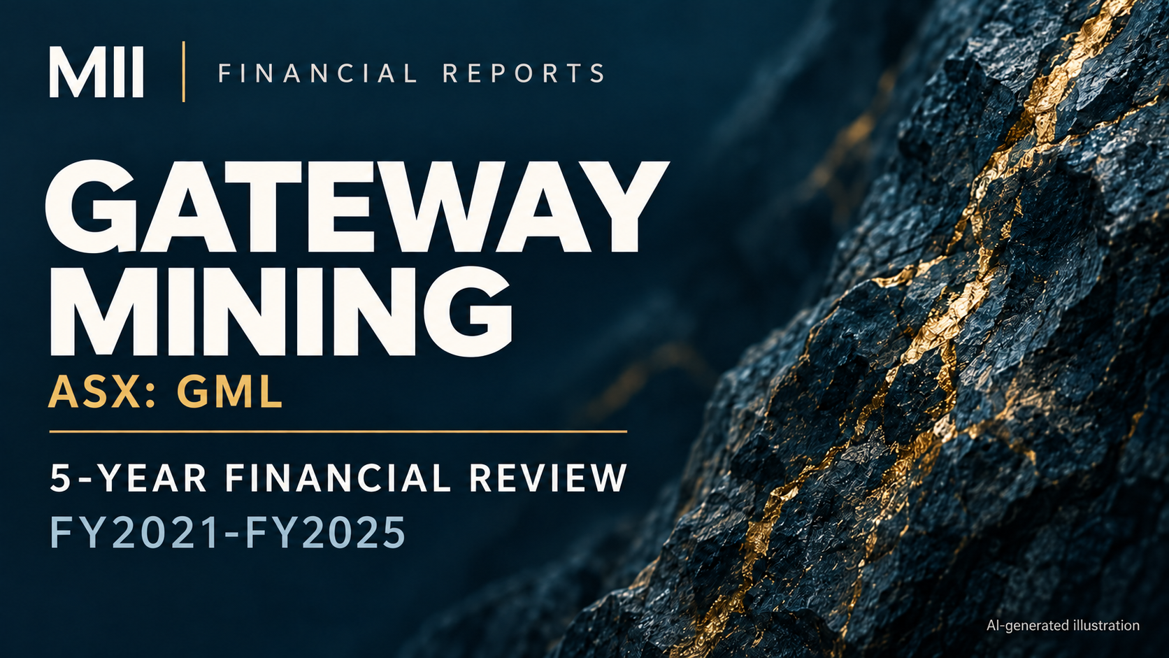 Gateway Mining Limited (ASX: GML) financial review, FY2021-FY2025 — AI-generated illustration