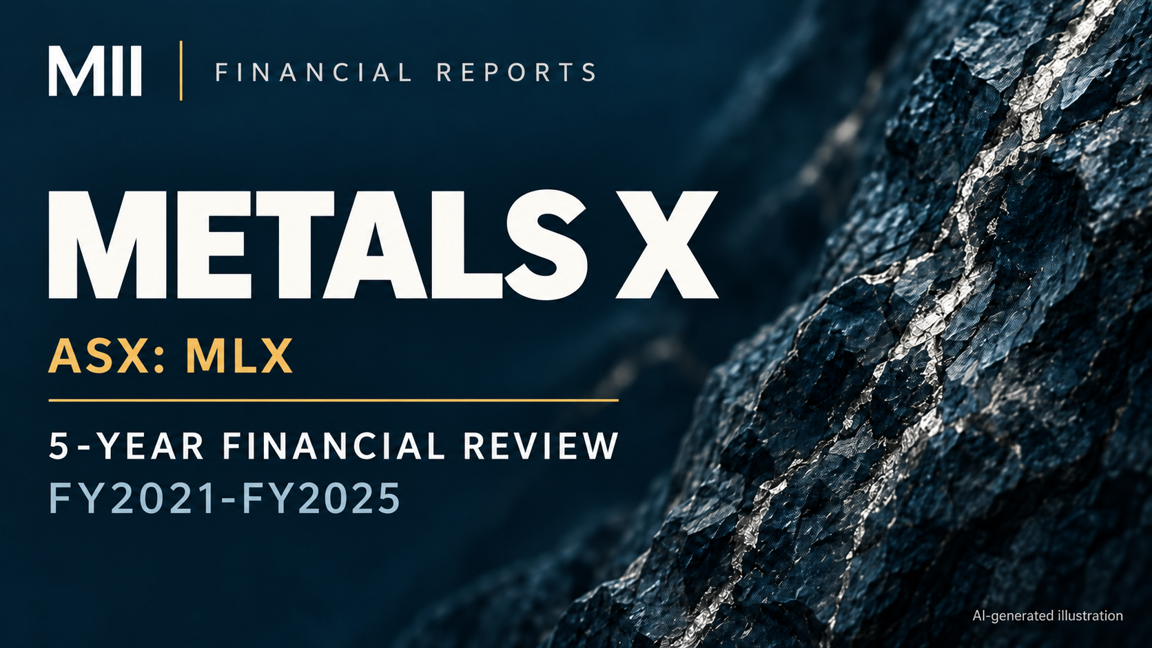 Metals X Limited (ASX: MLX) financial review, FY2021-FY2025 — AI-generated illustration