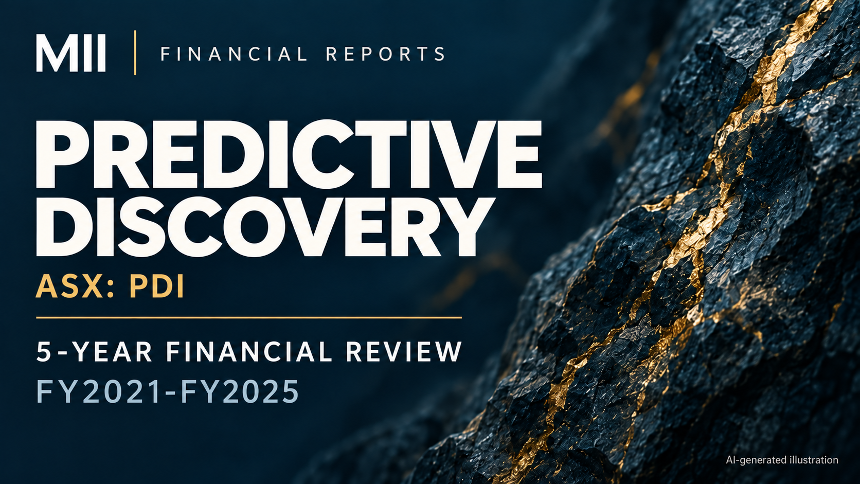 Predictive Discovery Limited (ASX: PDI) financial review, FY2021-FY2025 — AI-generated illustration