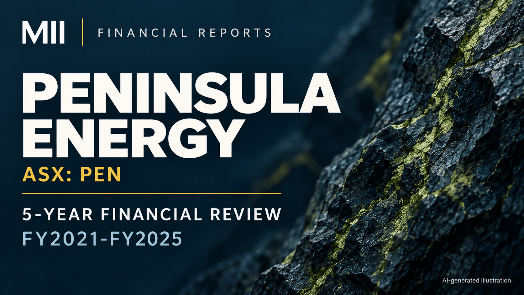 Peninsula Energy Limited (ASX: PEN) financial review, FY2021-FY2025 — AI-generated illustration