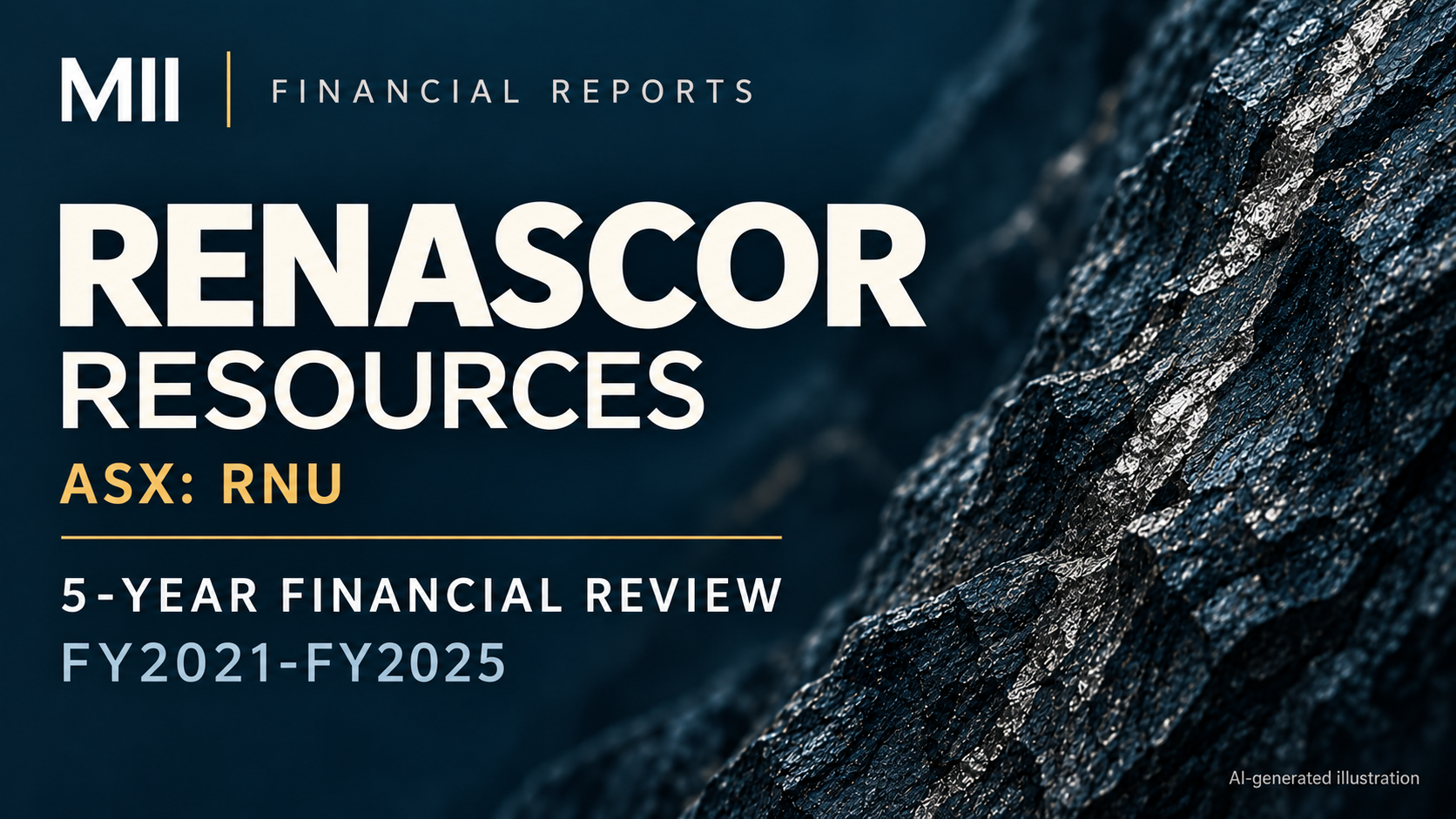 Renascor Resources Limited (ASX: RNU) financial review, FY2021-FY2025 — AI-generated illustration