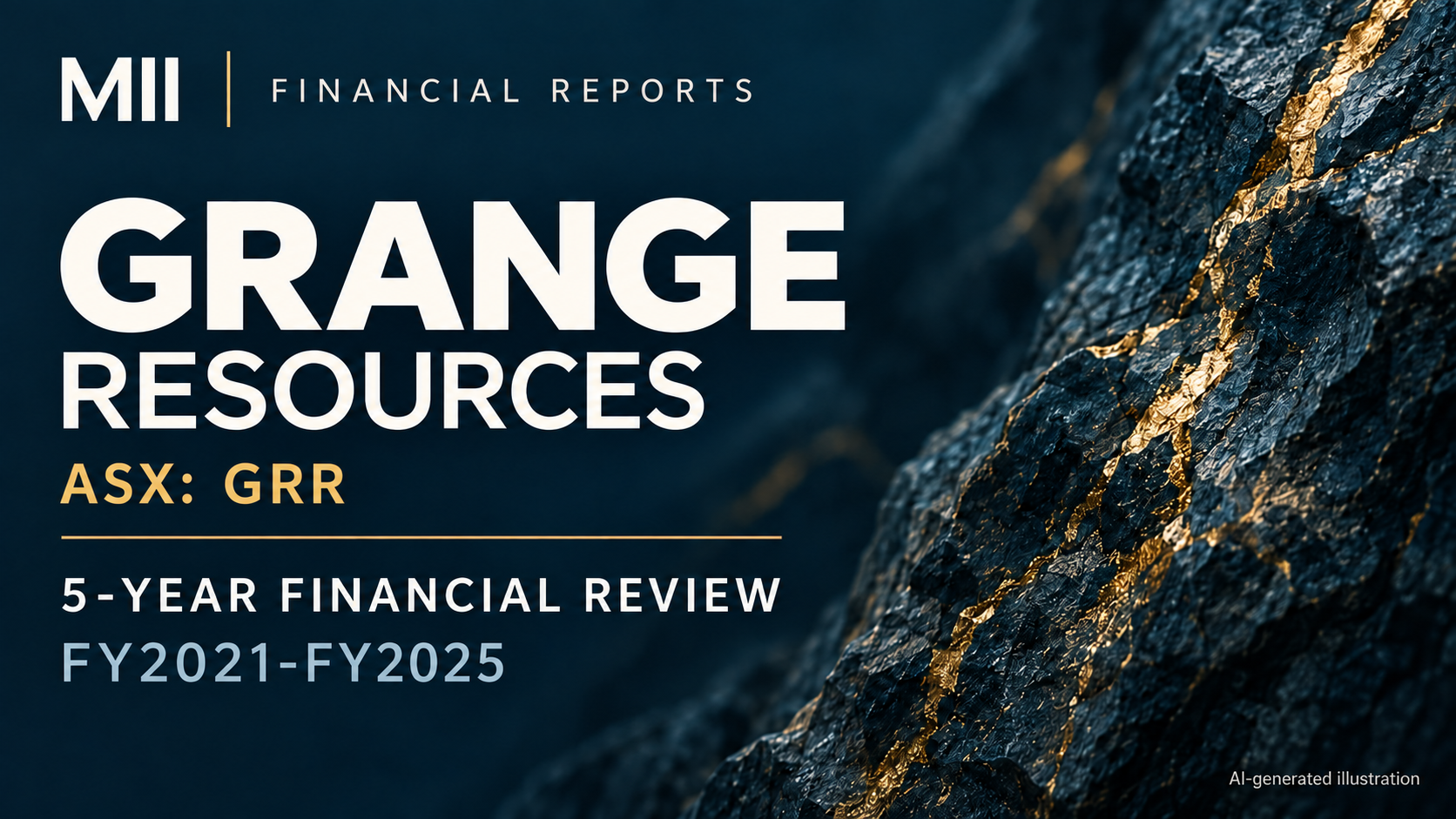Grange Resources Limited (ASX: GRR) financial review, FY2021-FY2025 — AI-generated illustration
