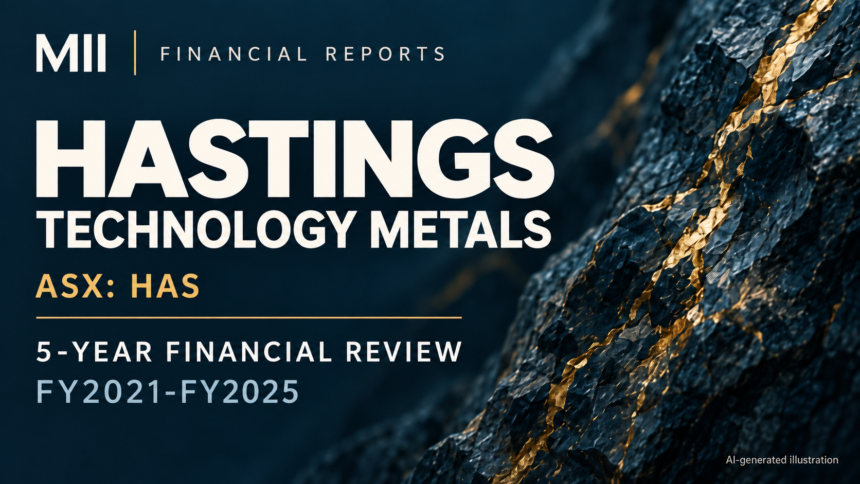 Hastings Technology Metals Ltd (ASX: HAS) financial review, FY2021-FY2025 — AI-generated illustration