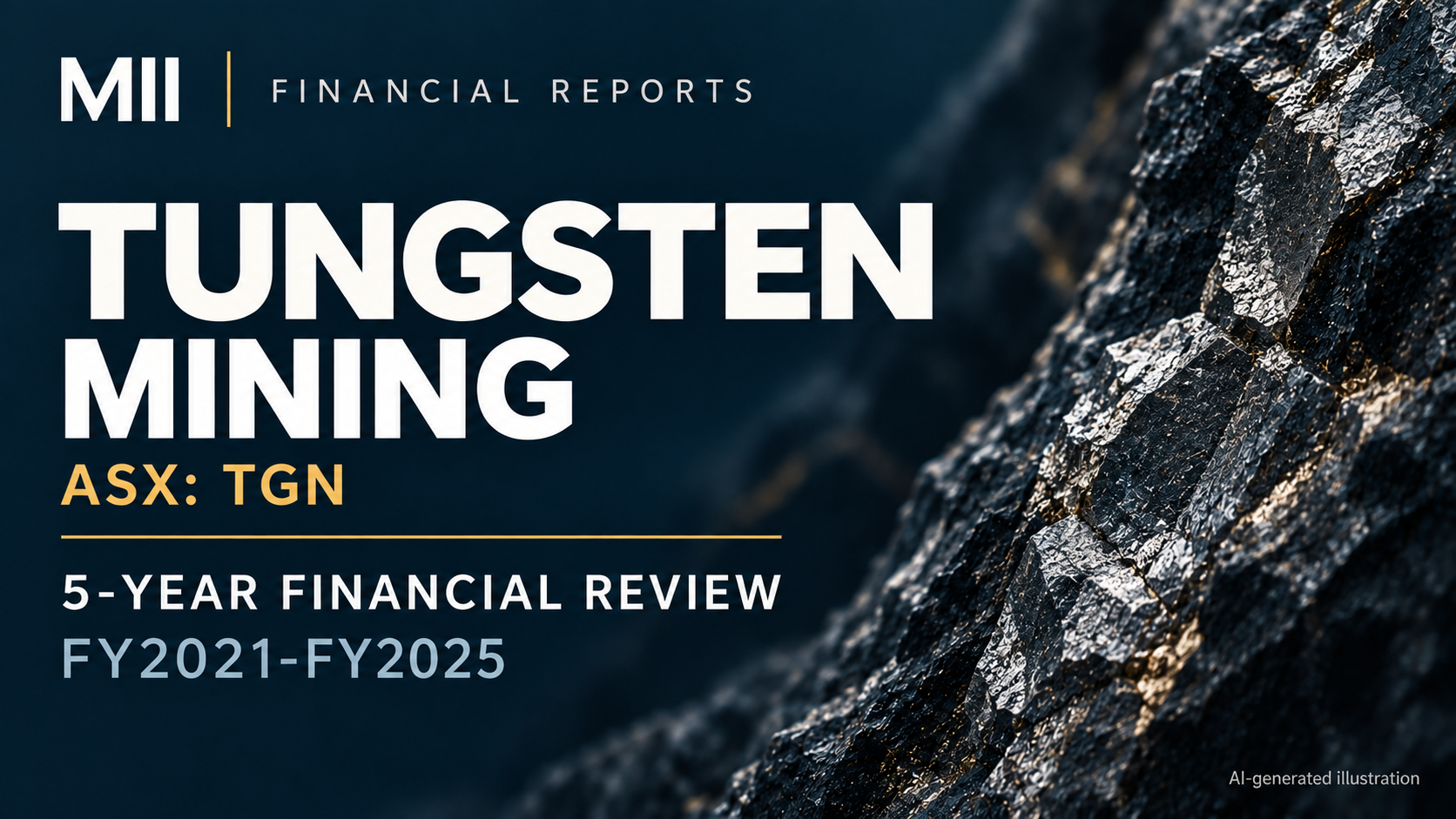 Tungsten Mining NL (ASX: TGN) financial review, FY2021-FY2025 — AI-generated illustration