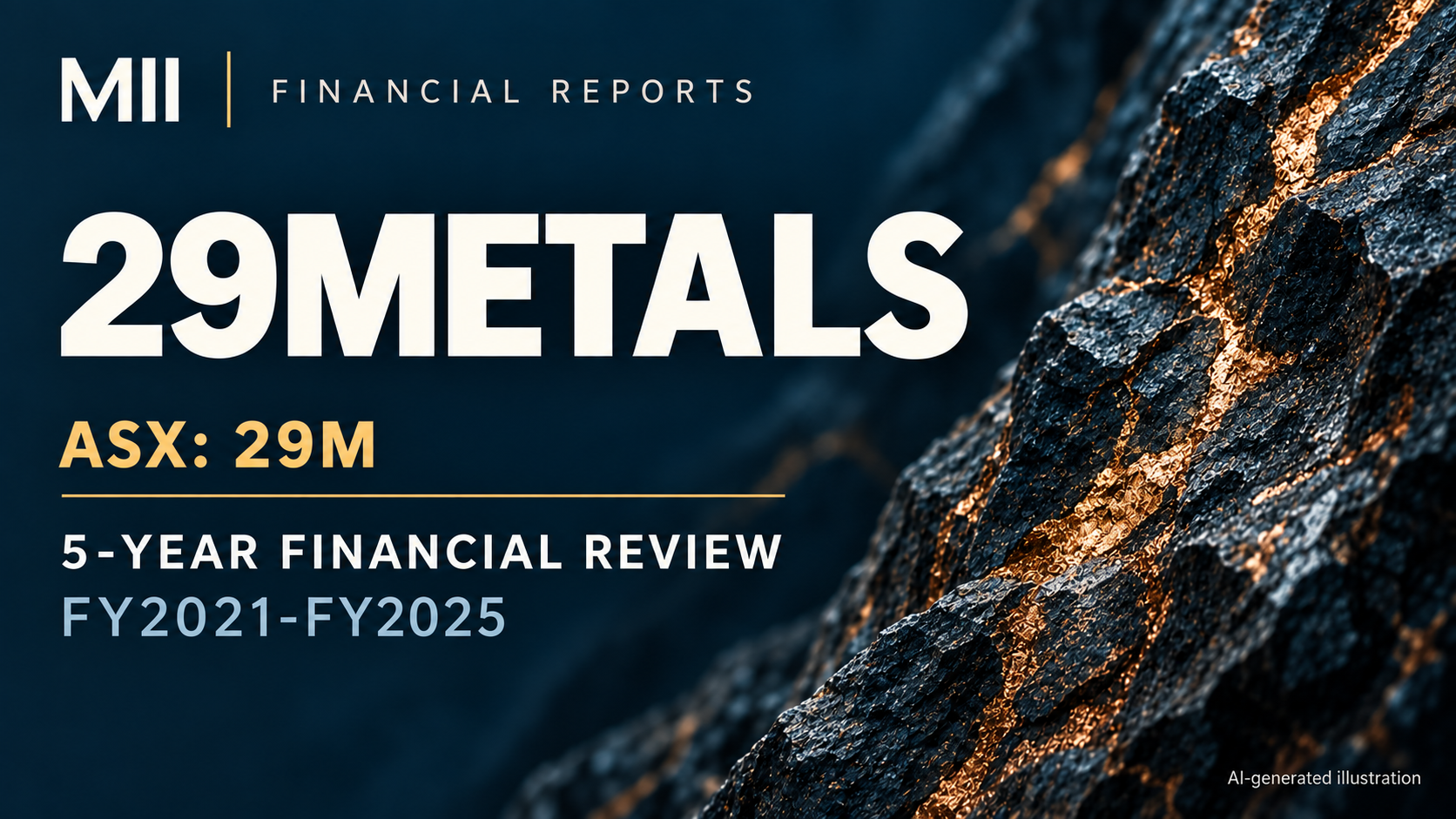 29Metals Limited (ASX: 29M) financial review, FY2021-FY2025 — AI-generated illustration