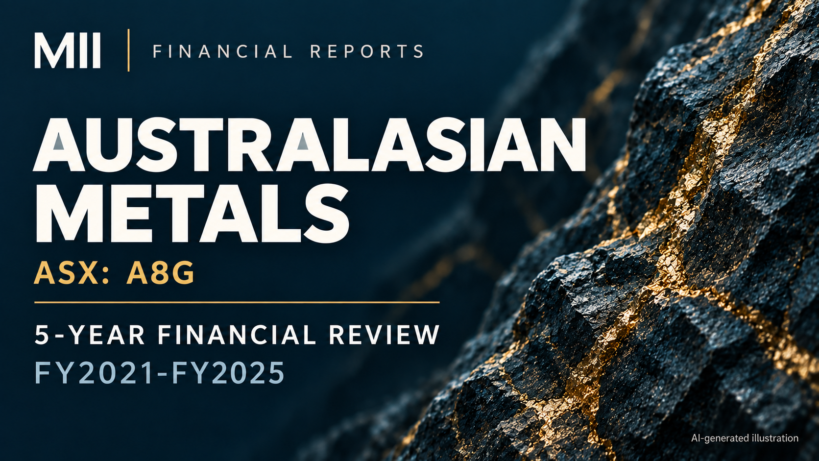 Australasian Metals Limited (ASX: A8G) financial review, FY2021-FY2025 — AI-generated illustration