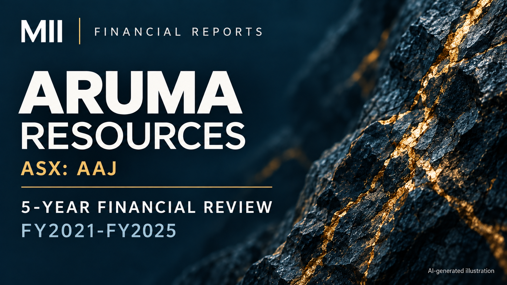 Aruma Resources Limited (ASX: AAJ) financial review, FY2021-FY2025 — AI-generated illustration