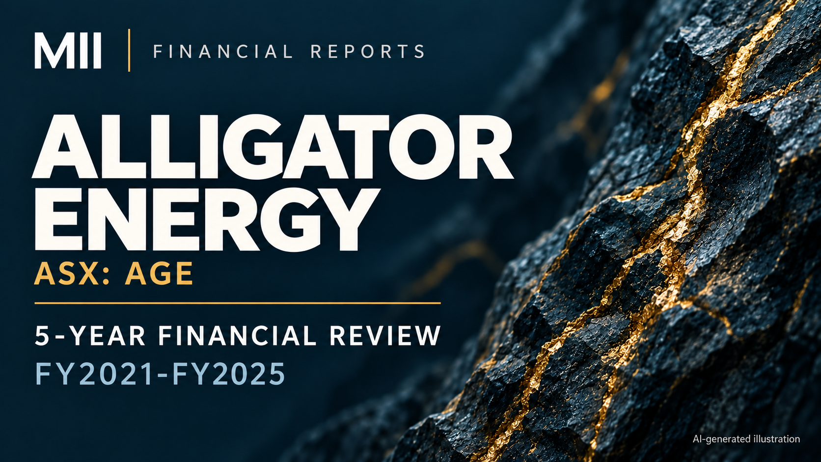 Alligator Energy Limited (ASX: AGE) financial review, FY2021-FY2025 — AI-generated illustration