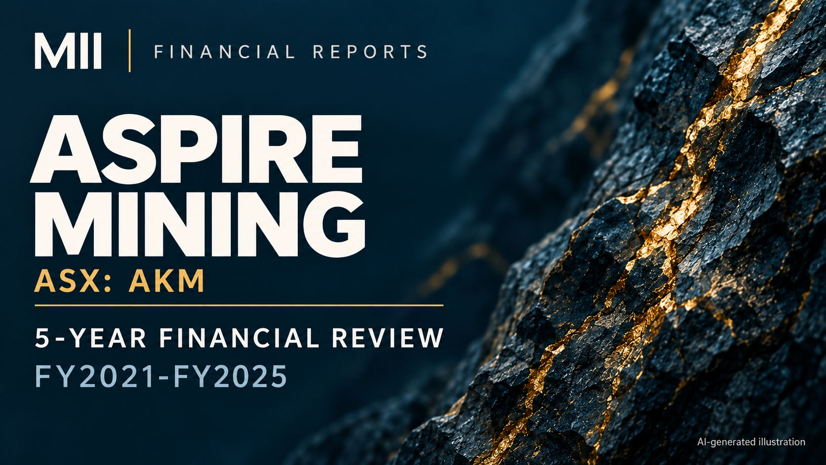 Aspire Mining Limited (ASX: AKM) financial review, FY2021-FY2025 — AI-generated illustration