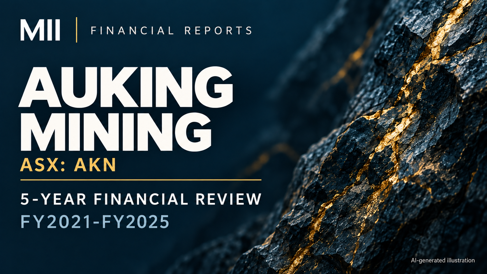 AuKing Mining Limited (ASX: AKN) financial review, FY2021-FY2025 — AI-generated illustration