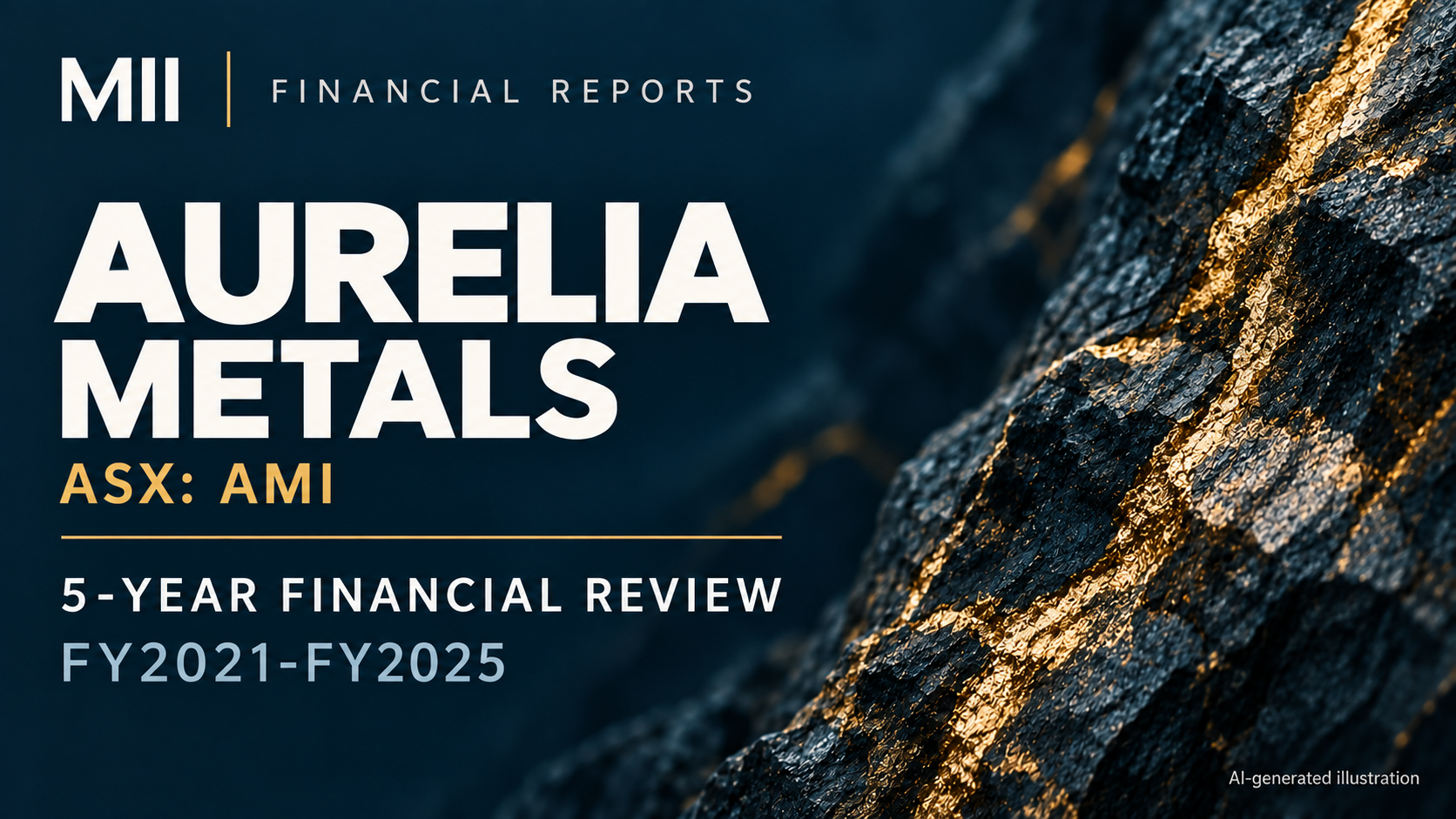 Aurelia Metals Limited (ASX: AMI) financial review, FY2021-FY2025 — AI-generated illustration