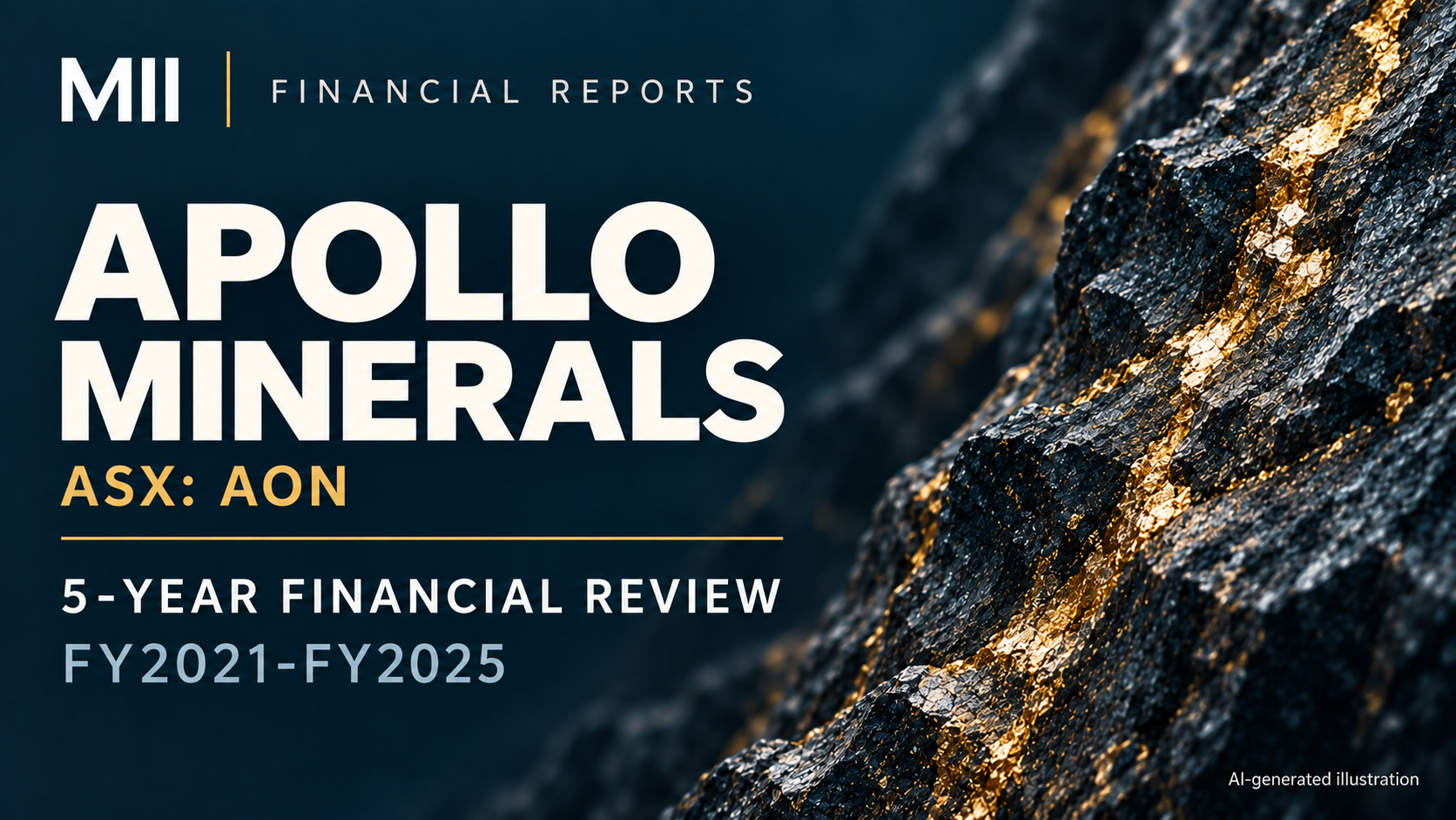 Apollo Minerals Limited (ASX: AON) financial review, FY2021-FY2025 — AI-generated illustration