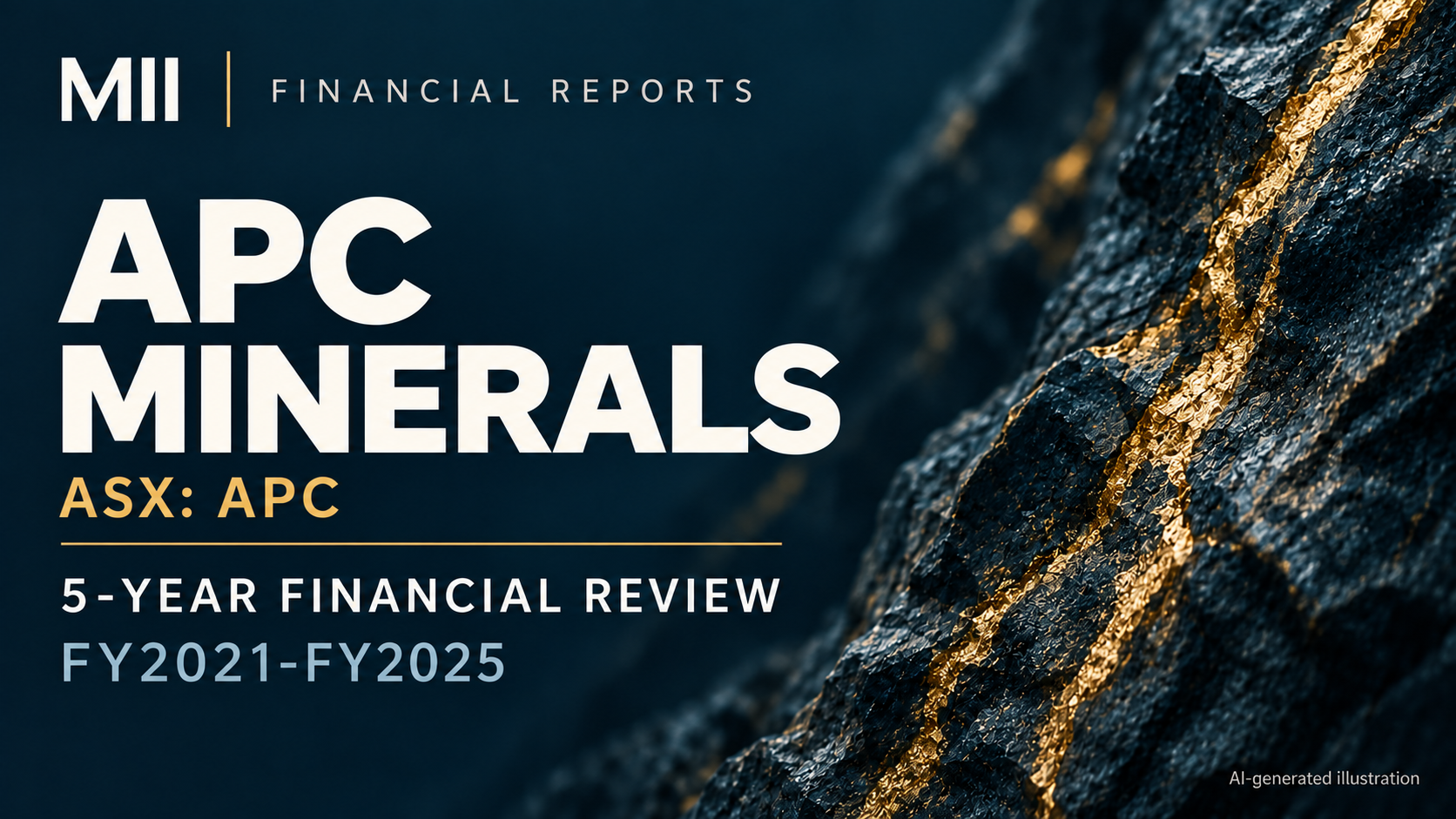 APC Minerals Limited (ASX: APC) financial review, FY2021-FY2025 — AI-generated illustration