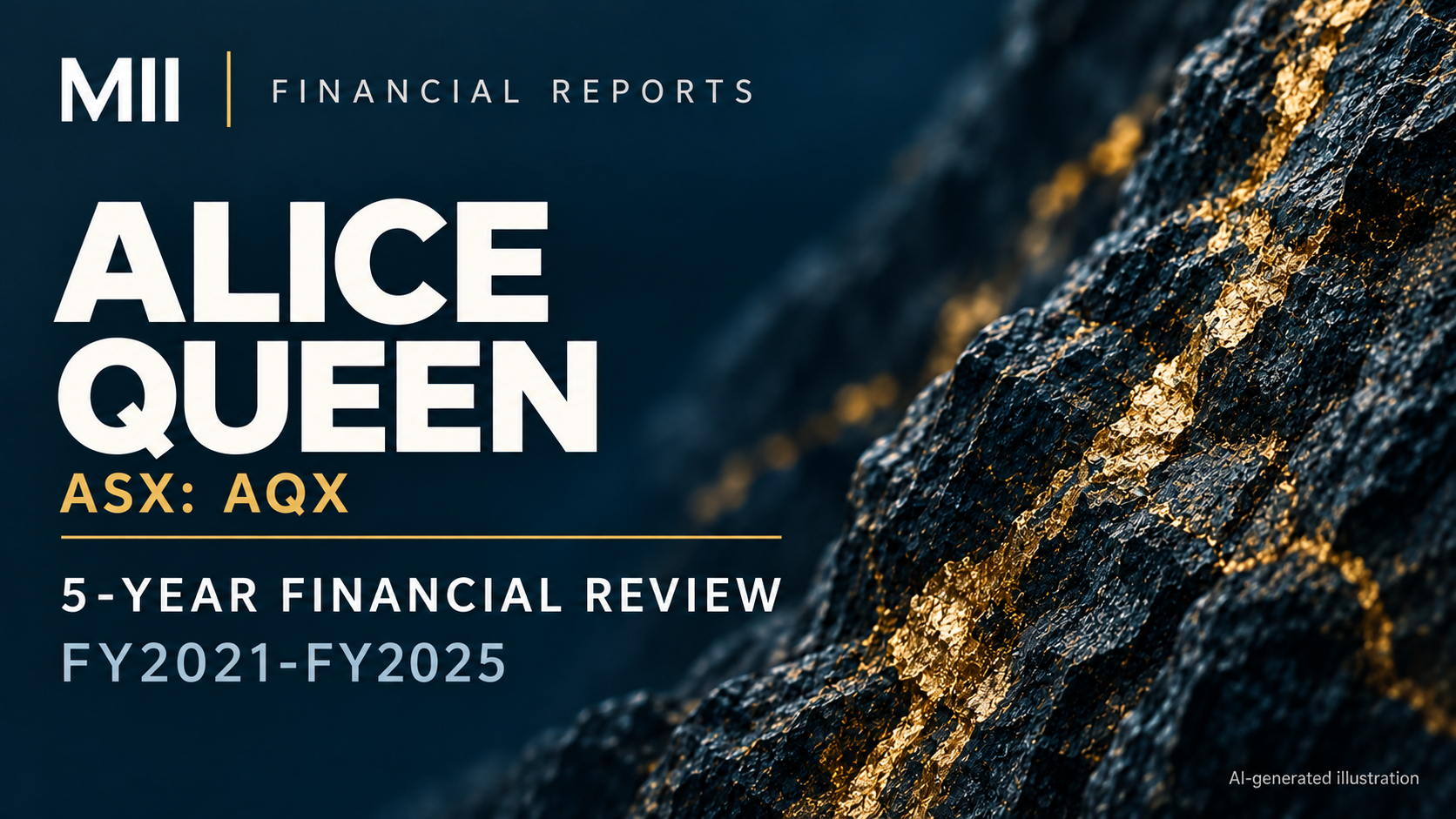 Alice Queen Limited (ASX: AQX) financial review, FY2021-FY2025 — AI-generated illustration