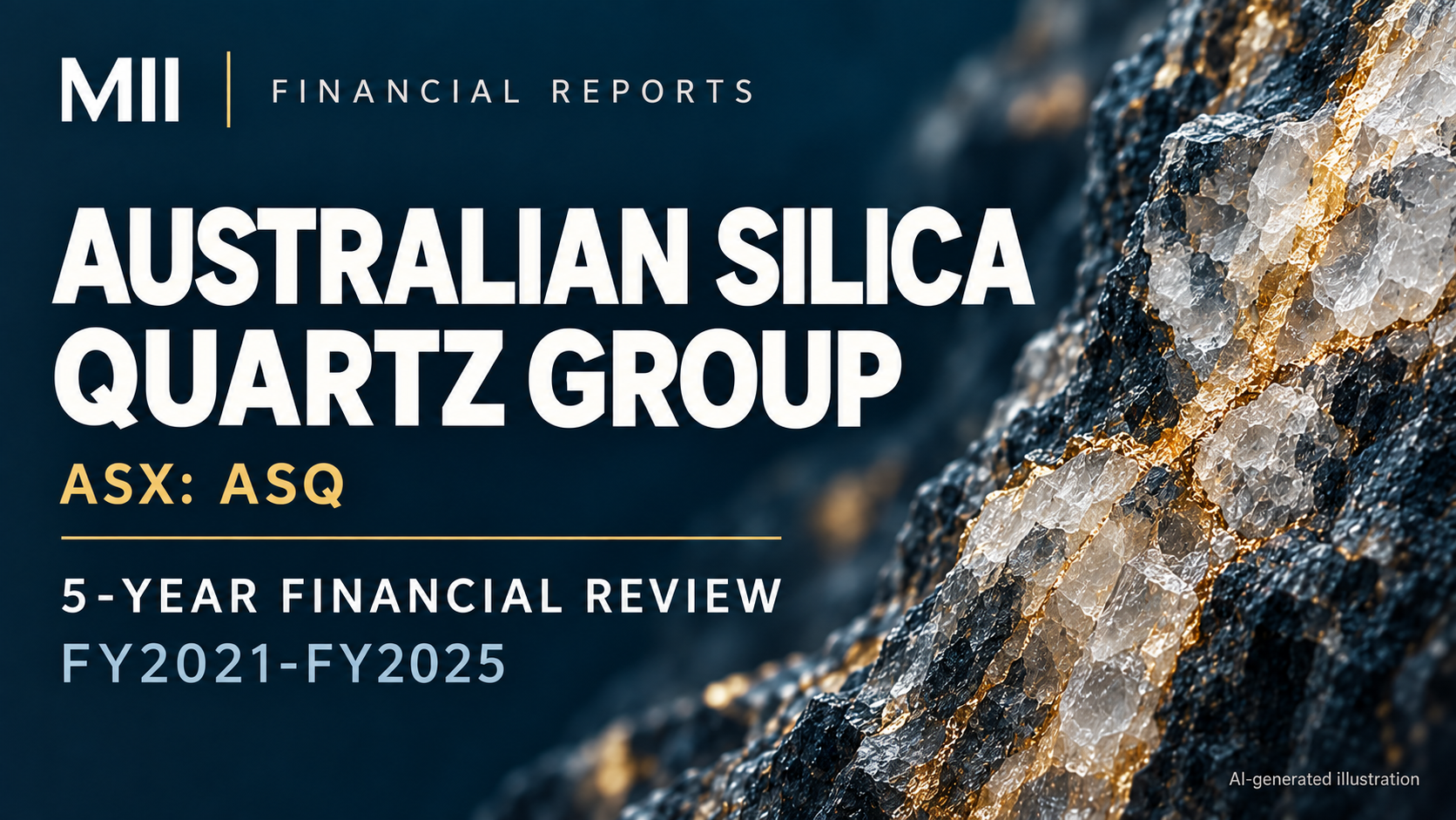 Australian Silica Quartz Group Ltd (ASX: ASQ) financial review, FY2021-FY2025 — AI-generated illustration