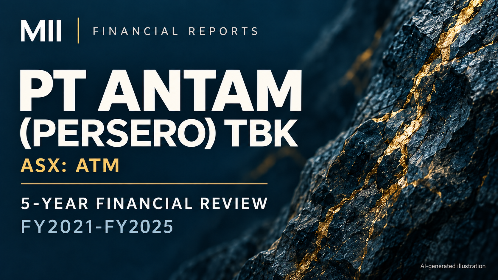 PT ANTAM (Persero) Tbk (ASX: ATM) financial review, FY2021-FY2025 — AI-generated illustration