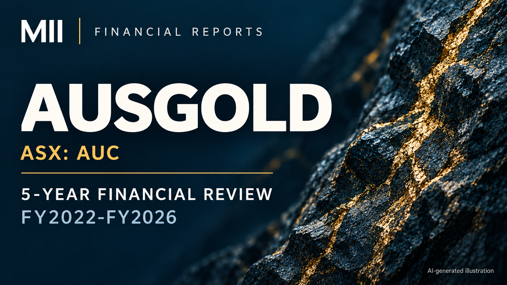 Ausgold Limited (ASX: AUC) financial review, FY2022-FY2026 — AI-generated illustration