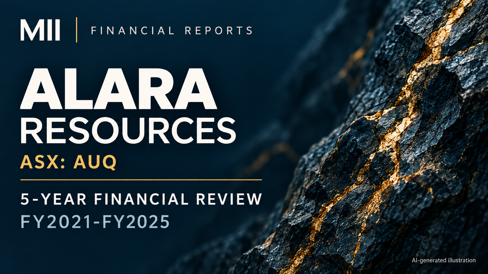 Alara Resources Limited (ASX: AUQ) financial review, FY2021-FY2025 — AI-generated illustration