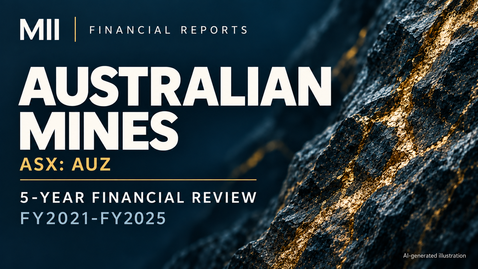 Australian Mines Limited (ASX: AUZ) financial review, FY2021-FY2025 — AI-generated illustration