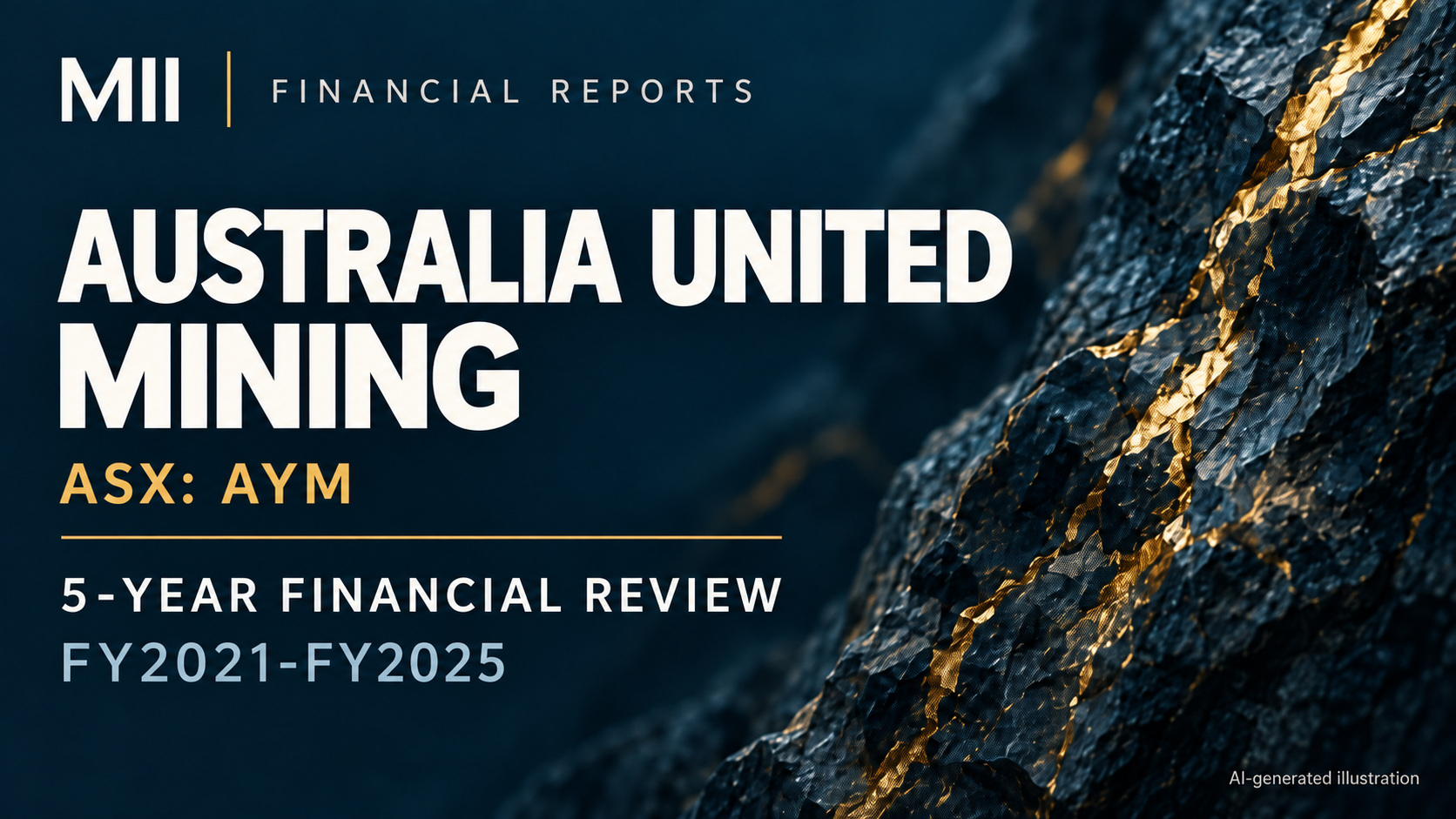 Australia United Mining Limited (ASX: AYM) financial review, FY2021-FY2025 — AI-generated illustration