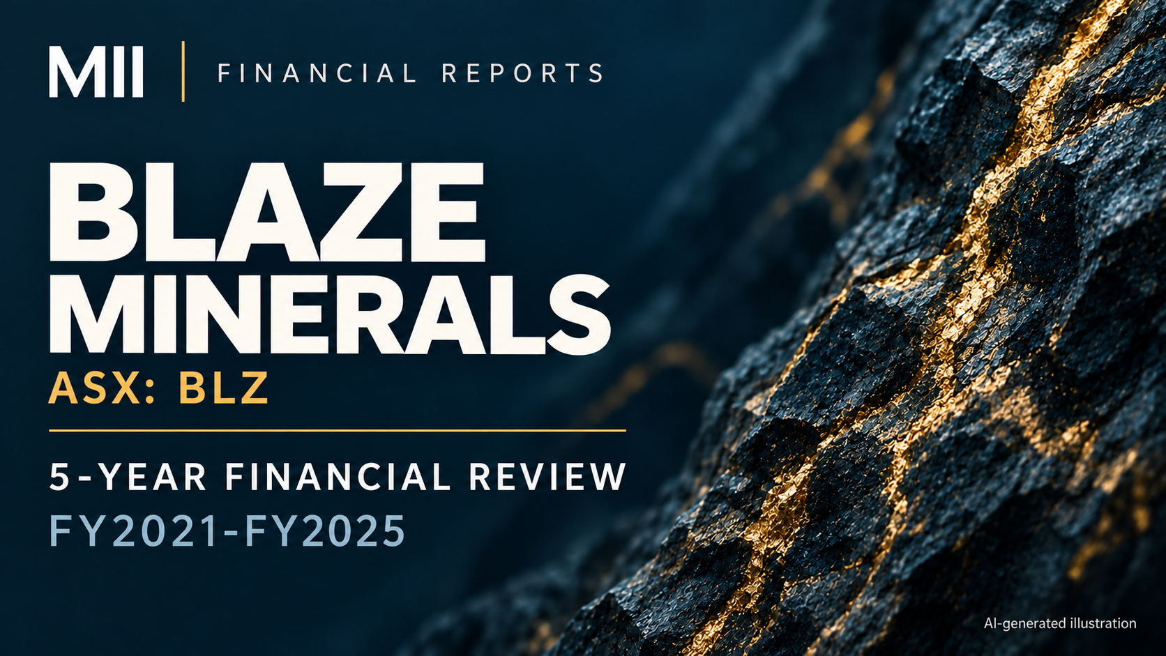 Blaze Minerals Limited (ASX: BLZ) financial review, FY2021-FY2025 — AI-generated illustration