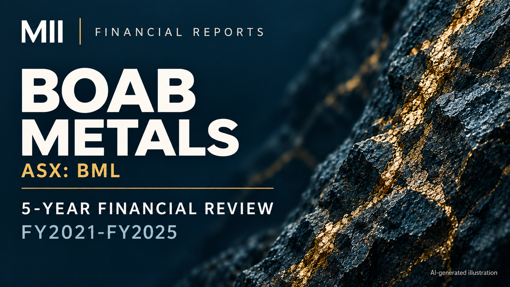 Boab Metals Limited (ASX: BML) financial review, FY2021-FY2025 — AI-generated illustration