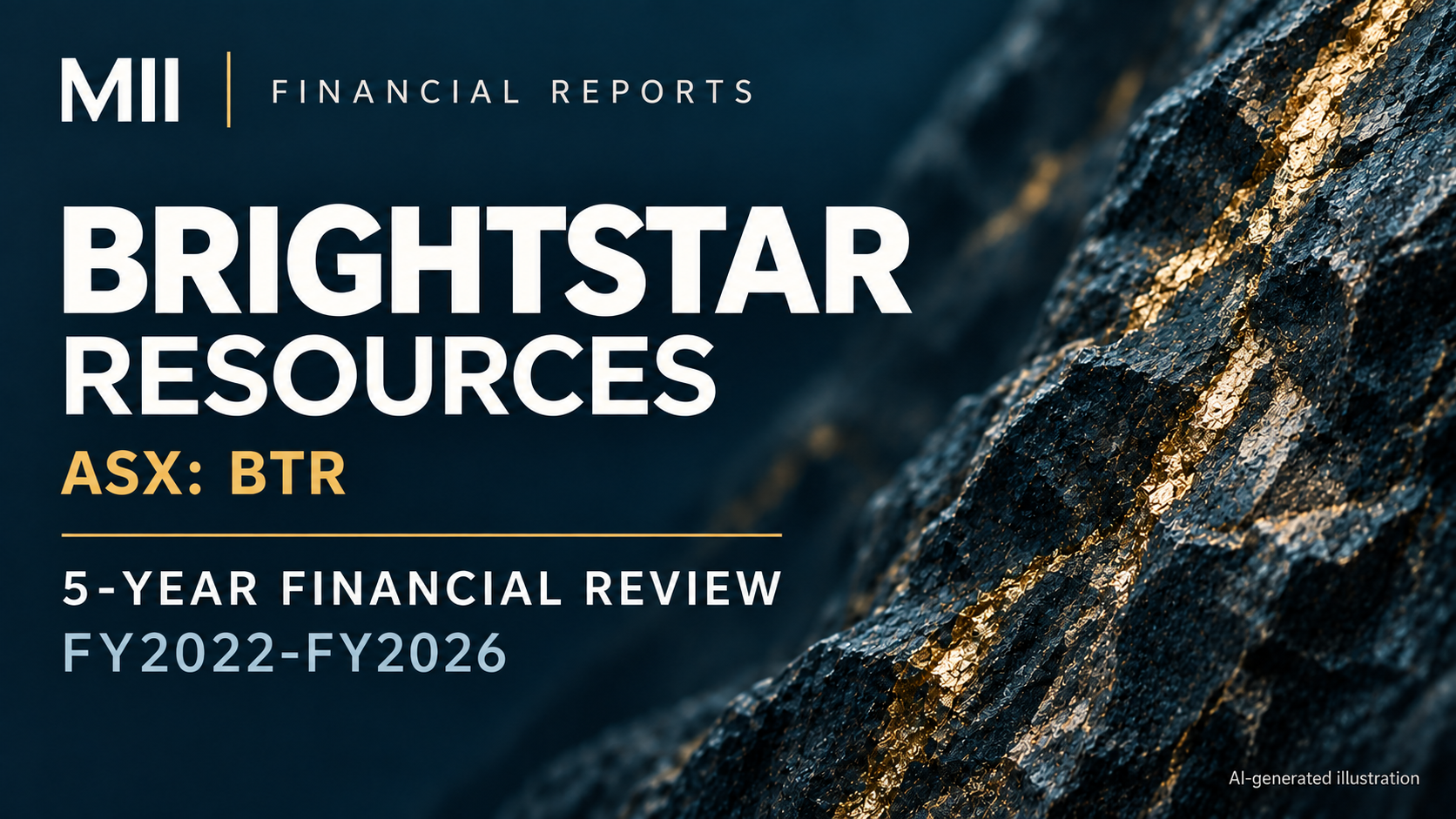 Brightstar Resources (ASX: BTR) financial review, FY2022-FY2026 — AI-generated illustration