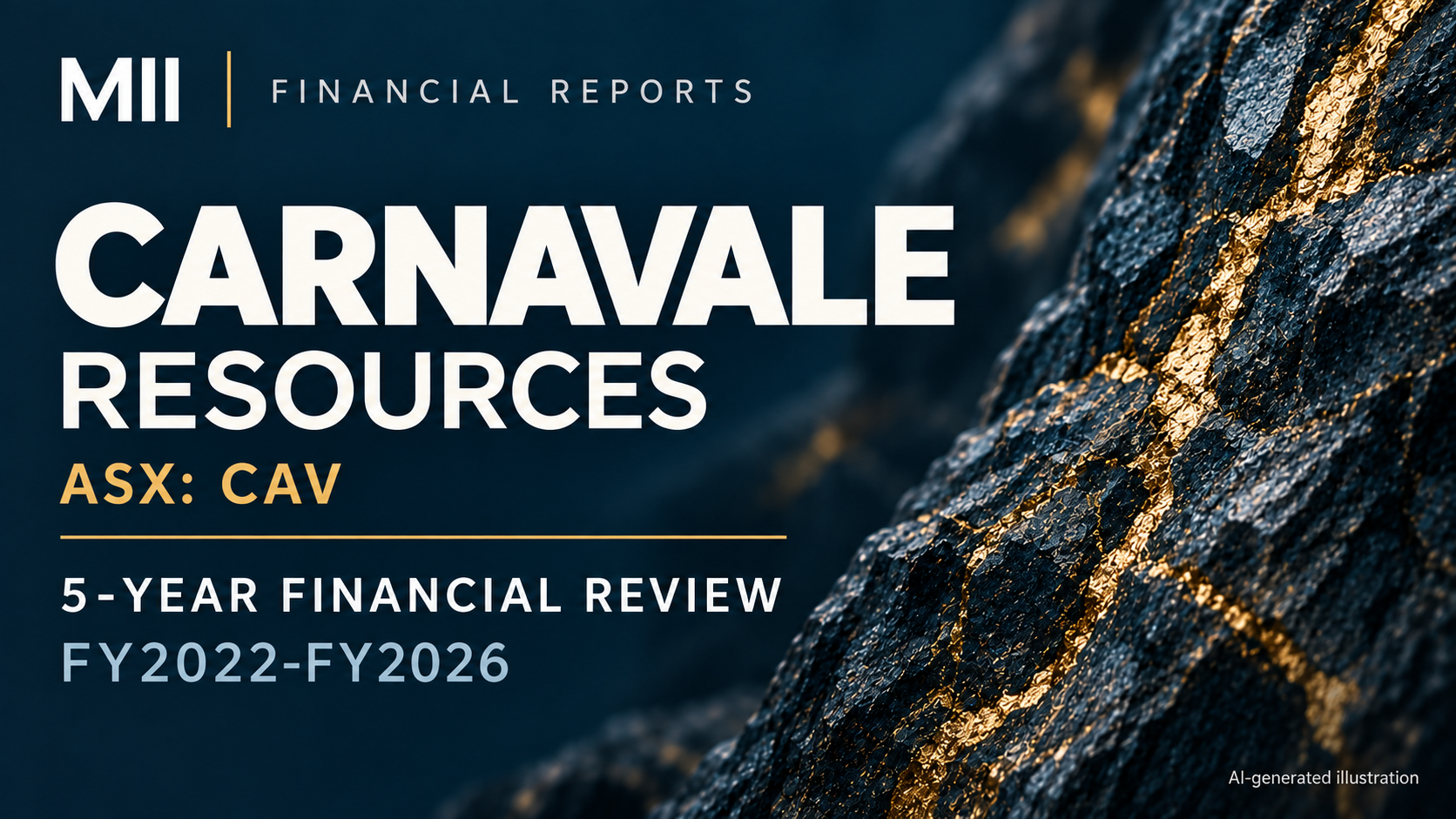 Carnavale Resources (ASX: CAV) financial review, FY2022-FY2026 — AI-generated illustration