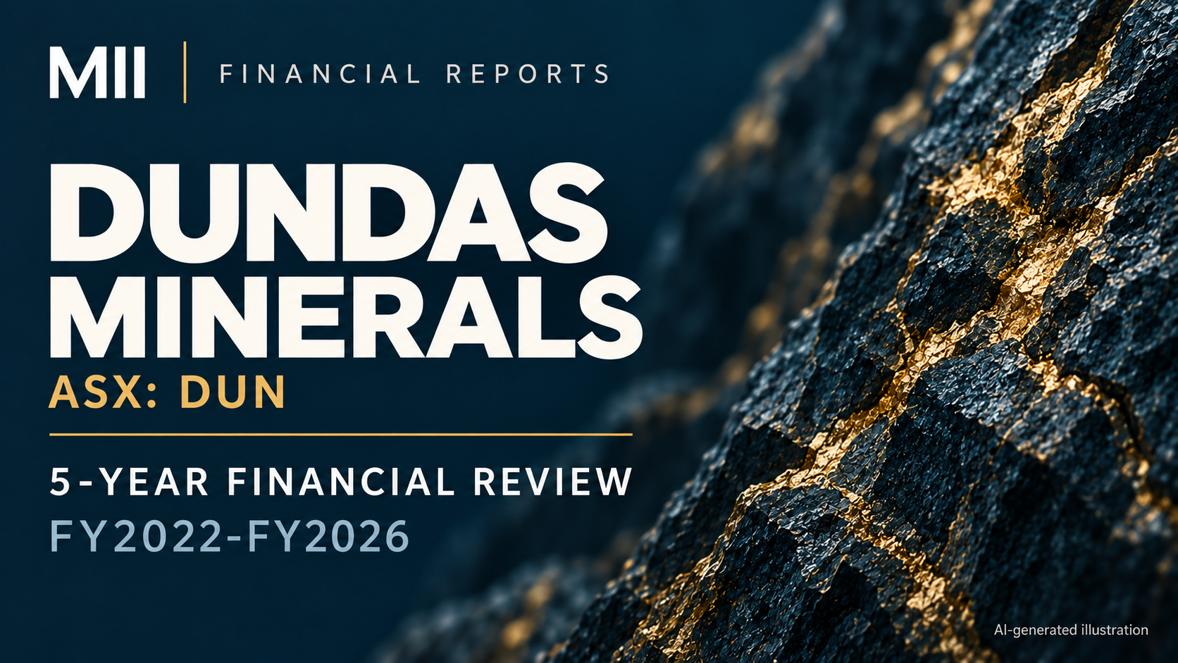 Dundas Minerals (ASX: DUN) financial review, FY2022-FY2026 — AI-generated illustration