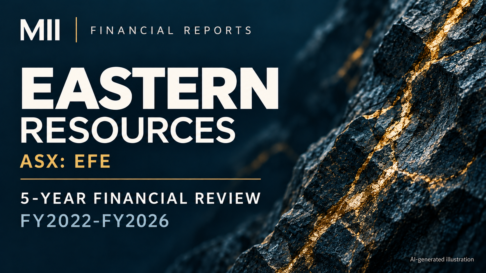 Eastern Resources (ASX: EFE) financial review, FY2022-FY2026 — AI-generated illustration