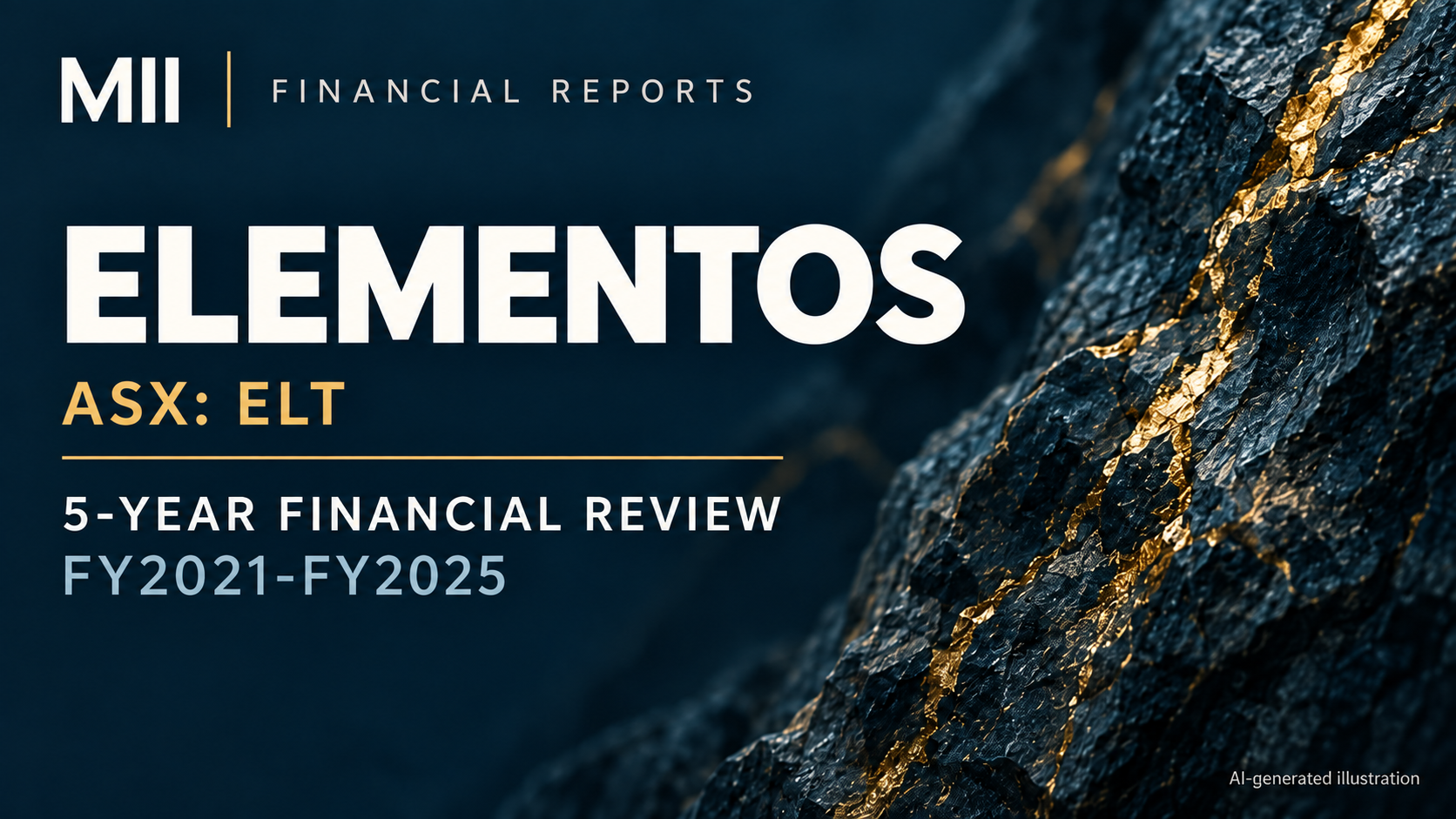 Elementos (ASX: ELT) financial review, FY2021-FY2025 — AI-generated illustration