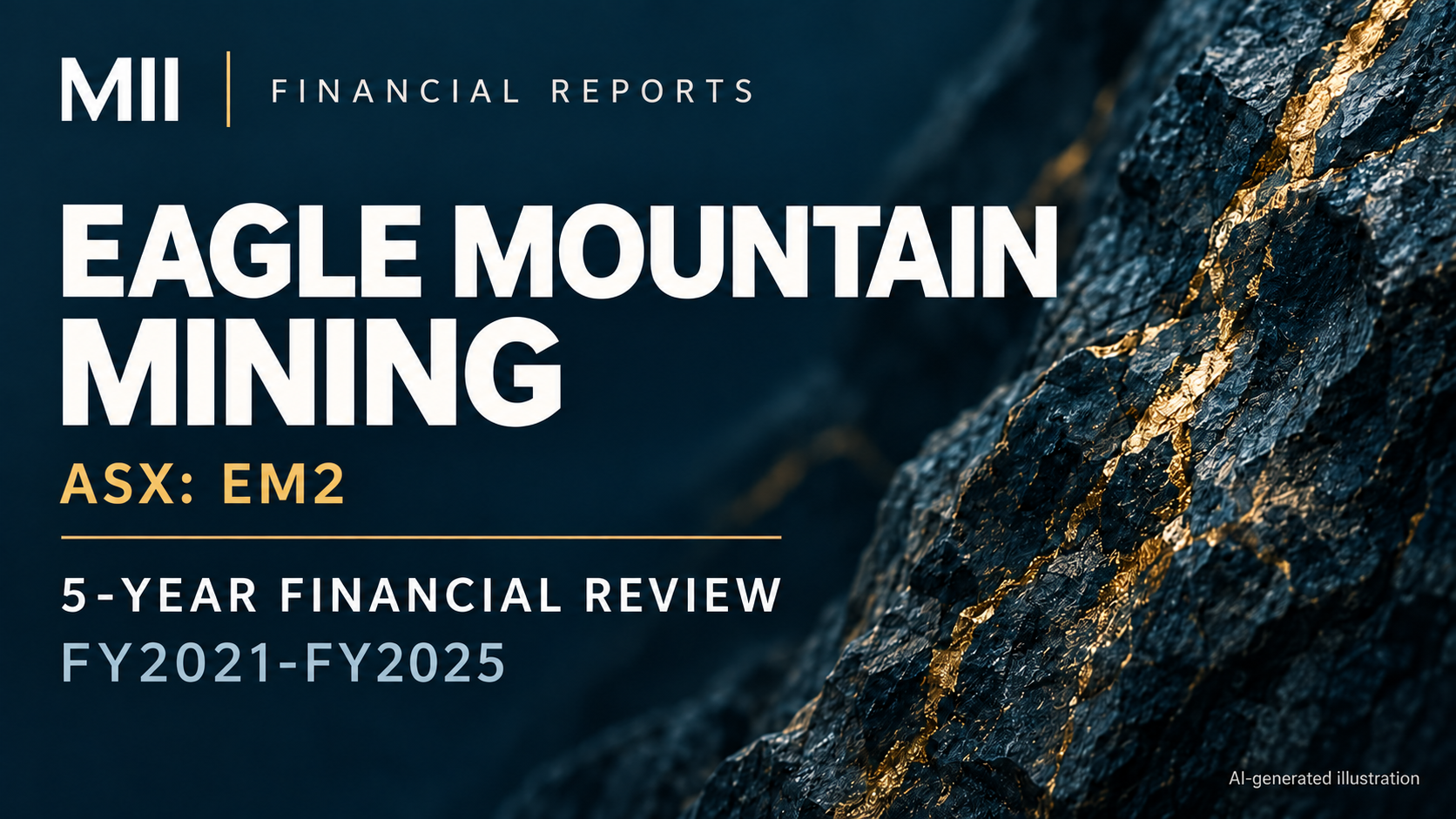 Eagle Mountain Mining (ASX: EM2) financial review, FY2021-FY2025 — AI-generated illustration