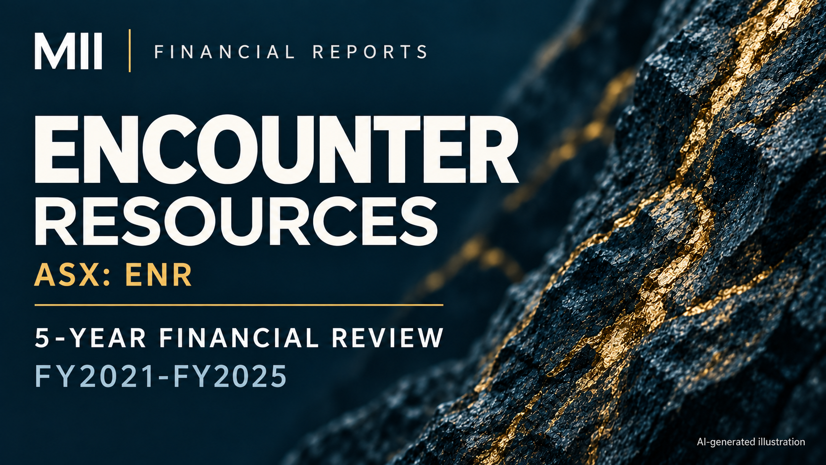 Encounter Resources (ASX: ENR) financial review, FY2021-FY2025 — AI-generated illustration