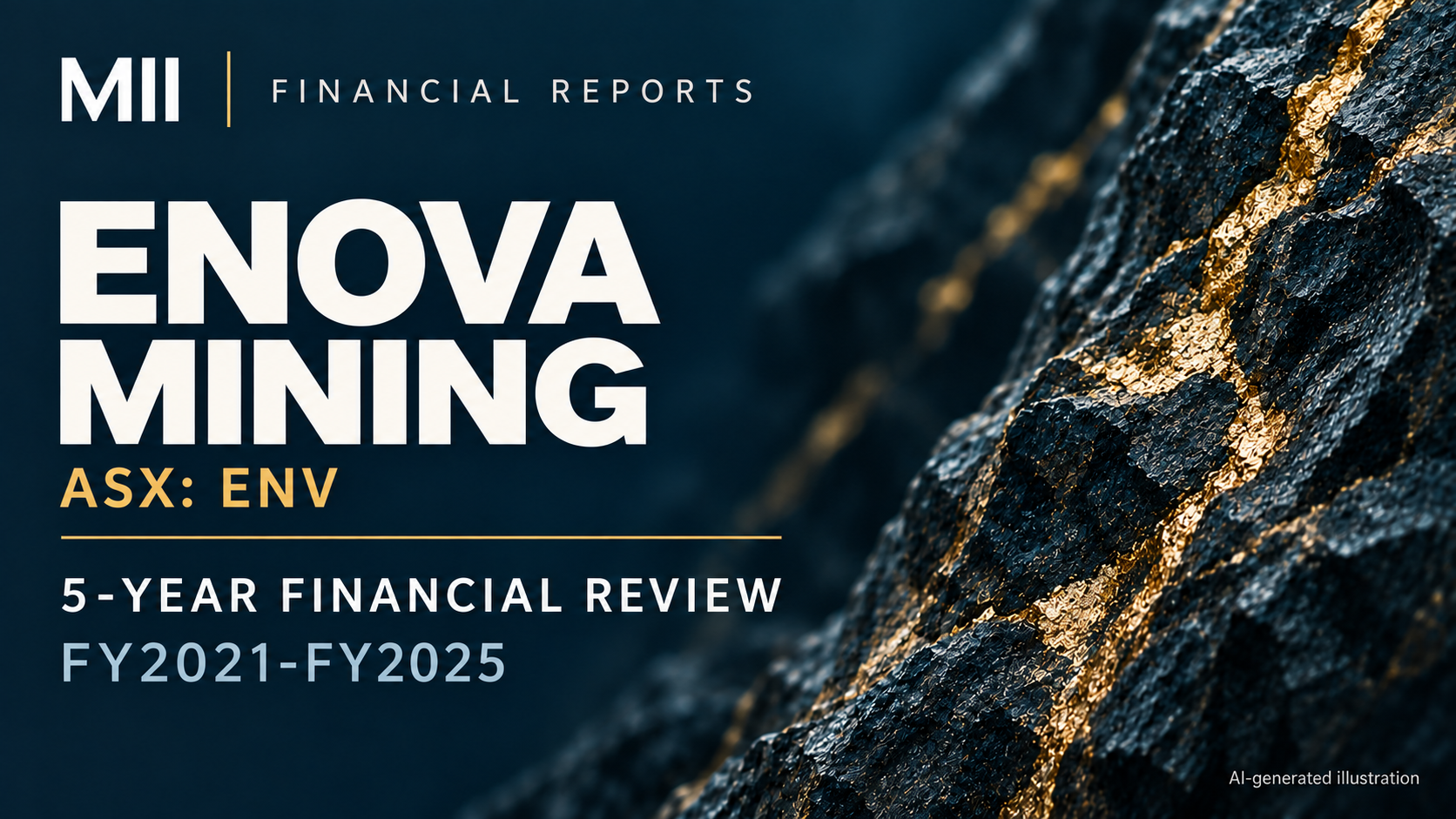 Enova Mining (ASX: ENV) financial review, FY2021-FY2025 — AI-generated illustration