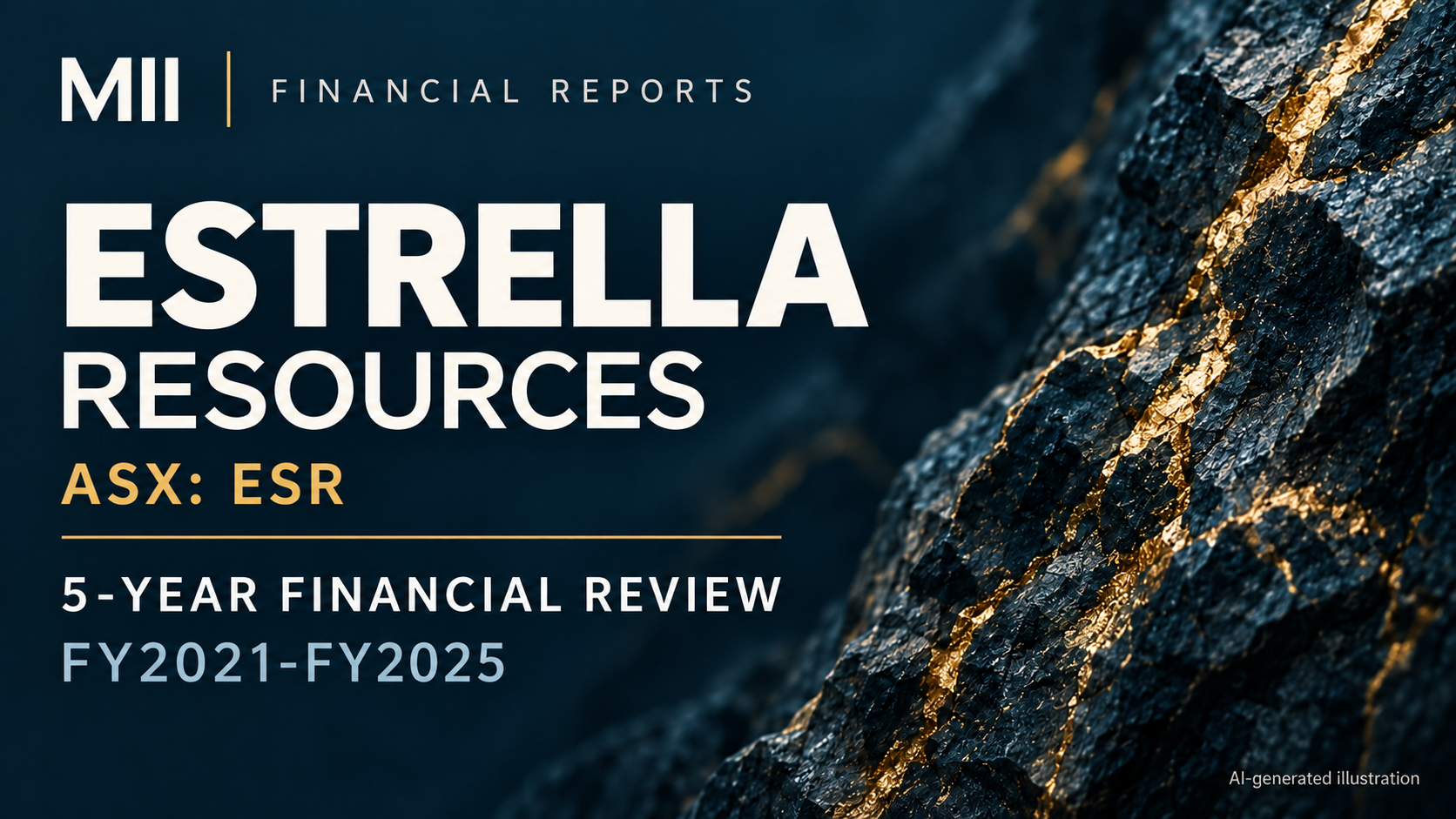 Estrella Resources (ASX: ESR) financial review, FY2021-FY2025 — AI-generated illustration