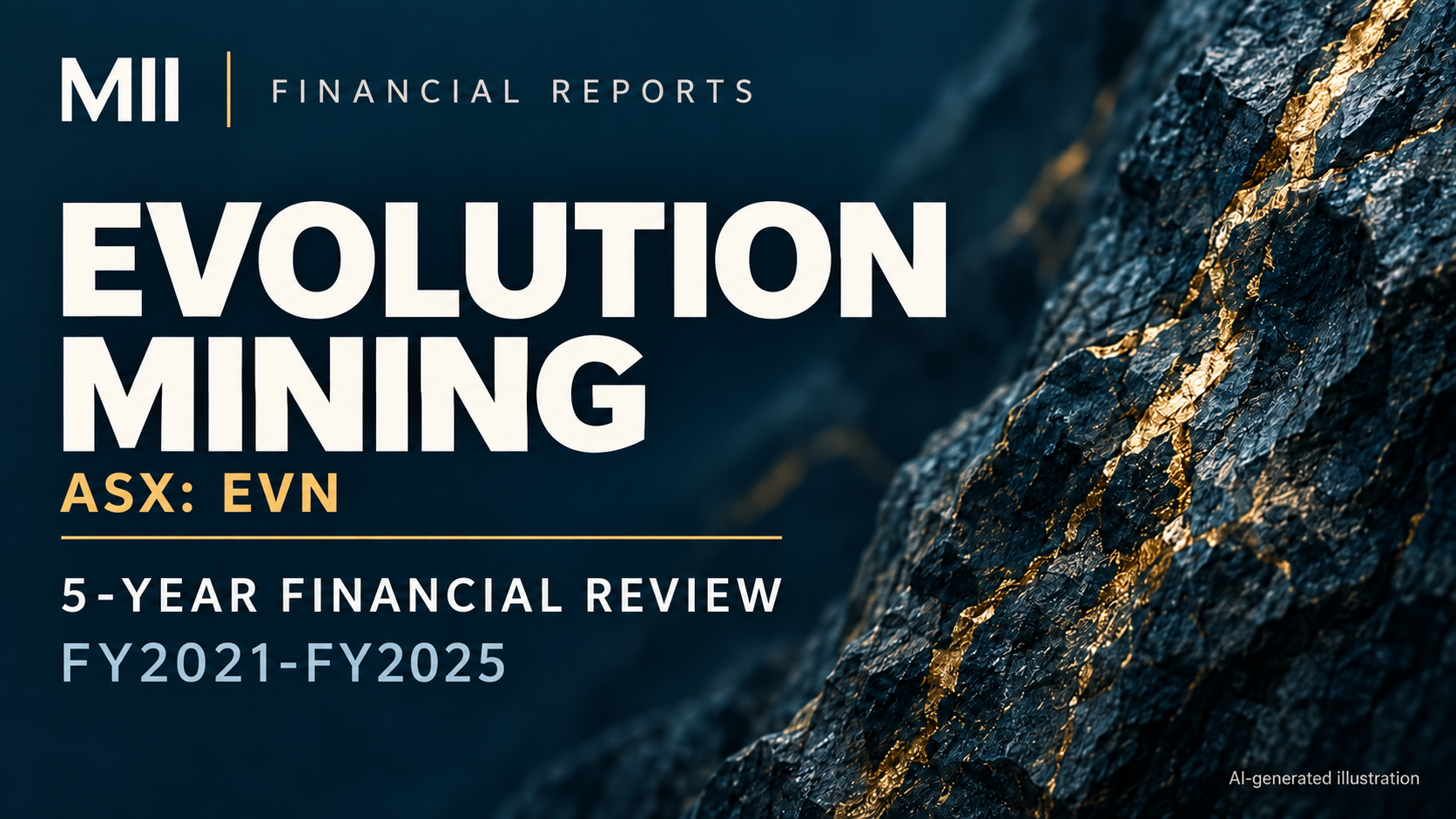 Evolution Mining Limited (ASX: EVN) financial review, FY2021-FY2025 — AI-generated illustration