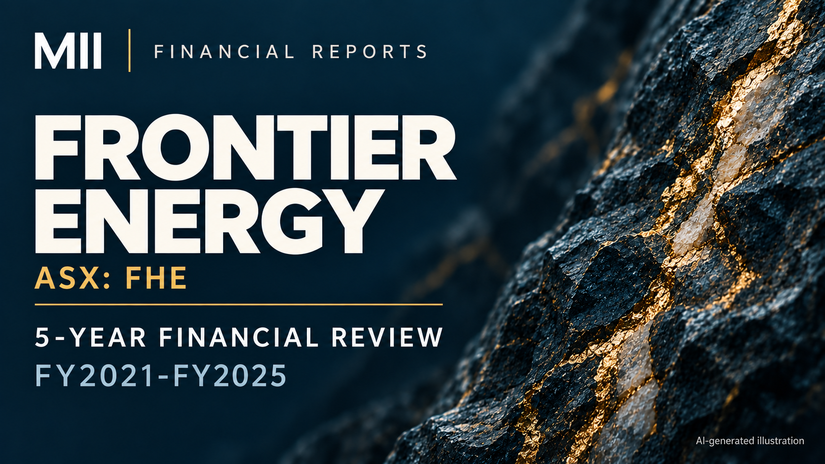 Frontier Energy (ASX: FHE) financial review, FY2021-FY2025 — AI-generated illustration