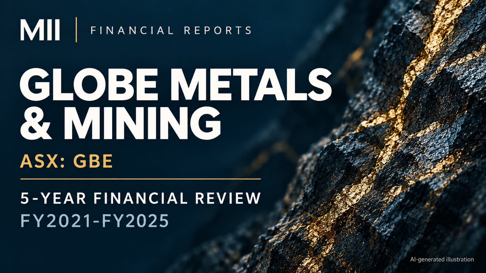 Globe Metals & Mining (ASX: GBE) financial review, FY2021-FY2025 — AI-generated illustration