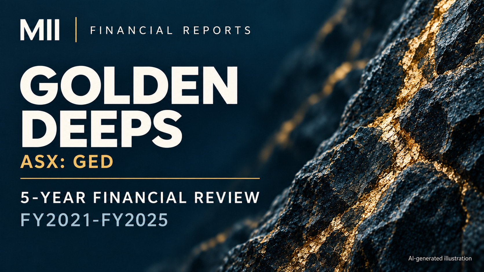 Golden Deeps (ASX: GED) financial review, FY2021-FY2025 — AI-generated illustration