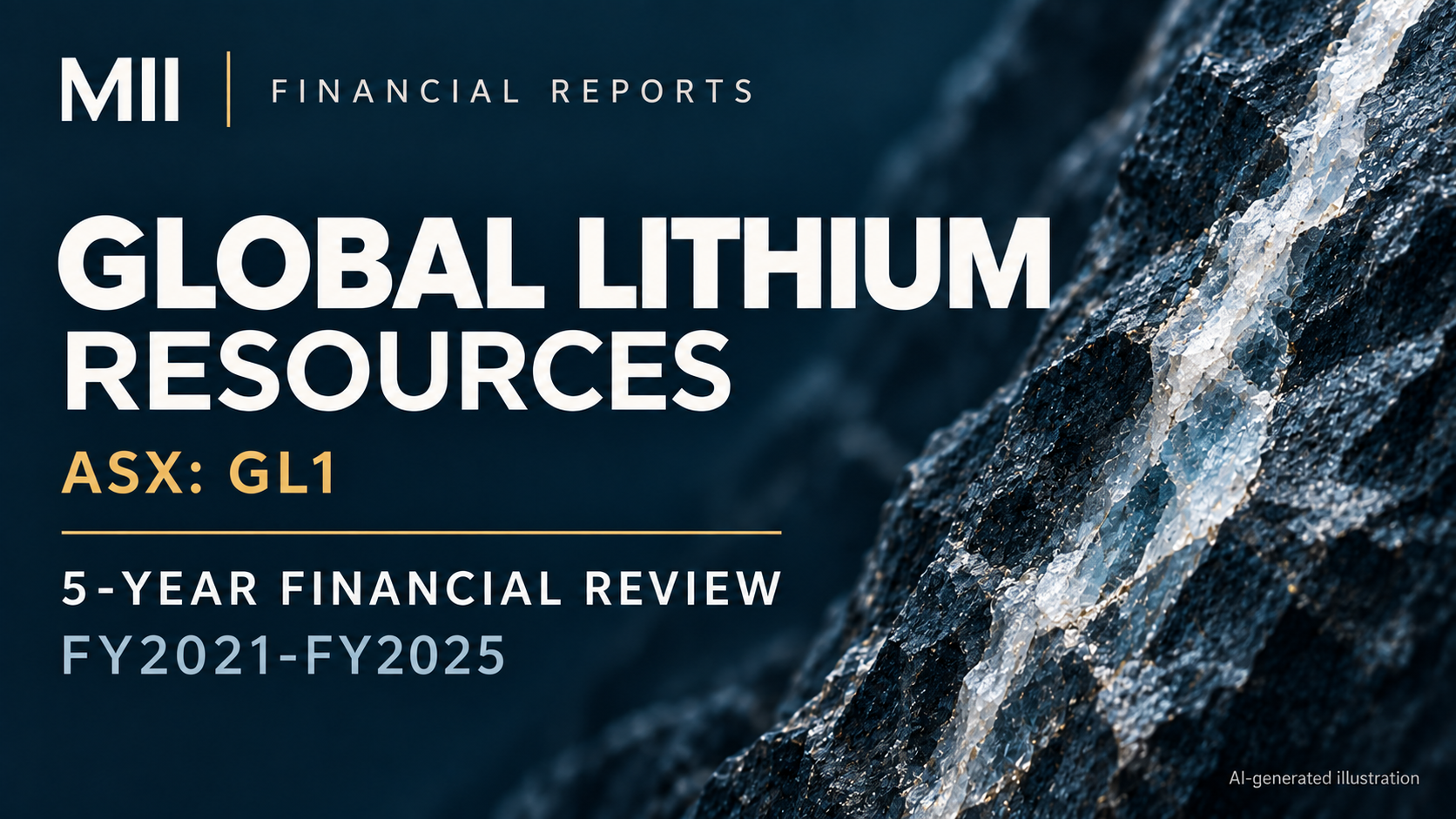 Global Lithium Resources (ASX: GL1) financial review, FY2021-FY2025 — AI-generated illustration