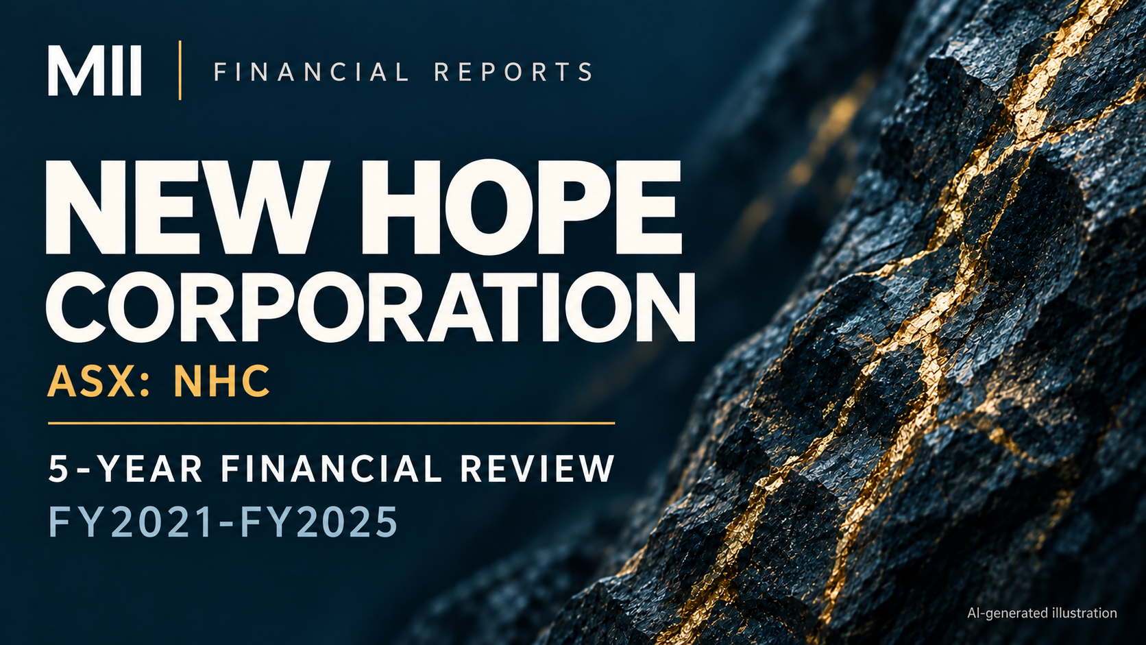 New Hope Corporation Limited (ASX: NHC) financial review, FY2021-FY2025 — AI-generated illustration