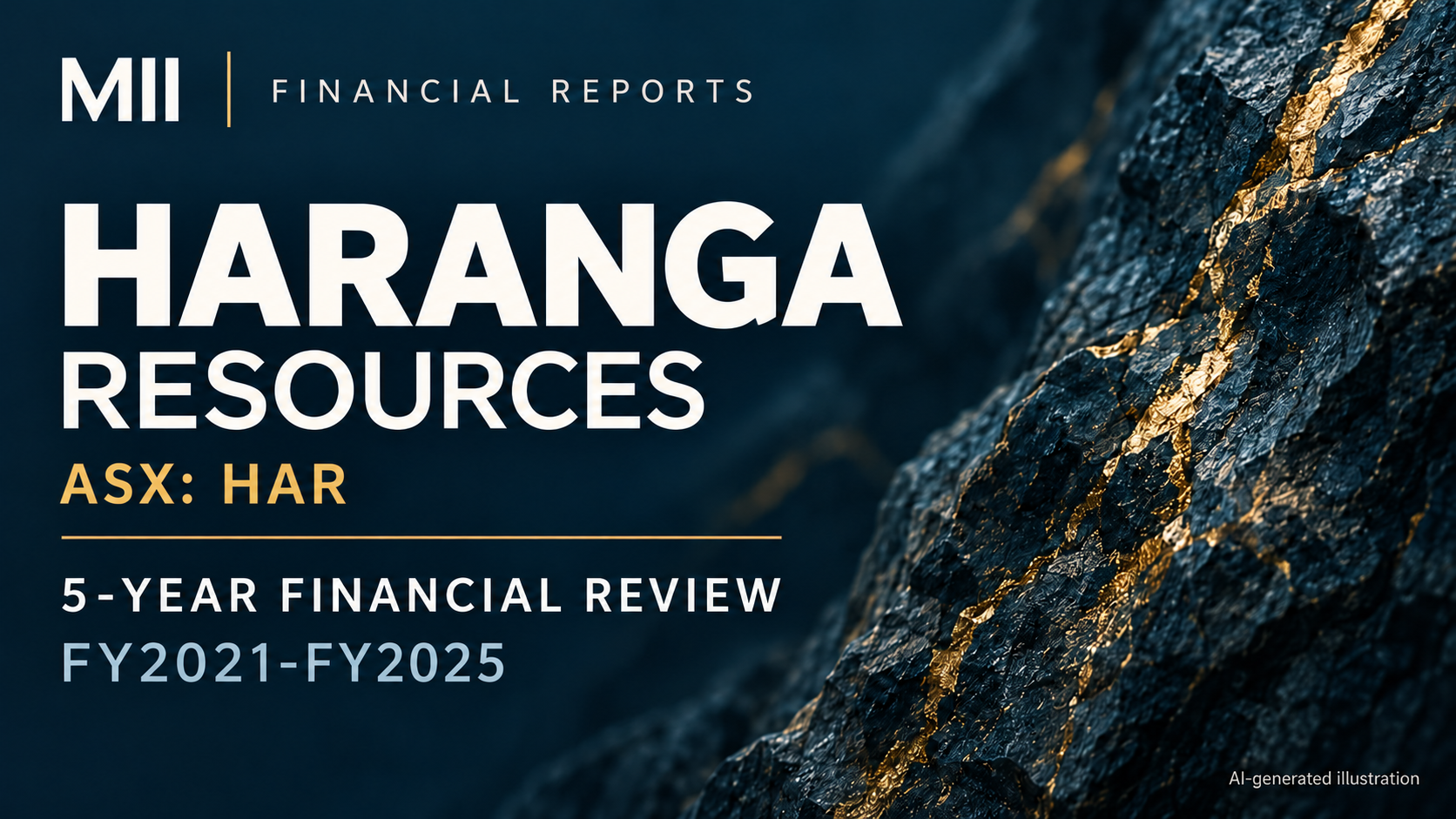 Haranga Resources Limited (ASX: HAR) financial review, FY2021-FY2025 — AI-generated illustration
