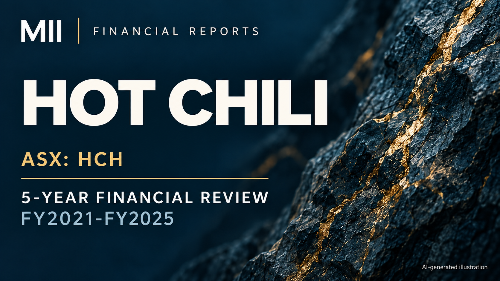 Hot Chili Limited (ASX: HCH) financial review, FY2021-FY2025 — AI-generated illustration