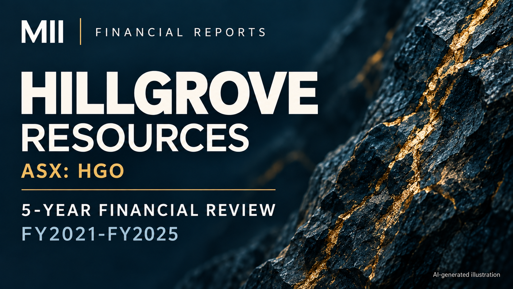 Hillgrove Resources Limited (ASX: HGO) financial review, FY2021-FY2025 — AI-generated illustration